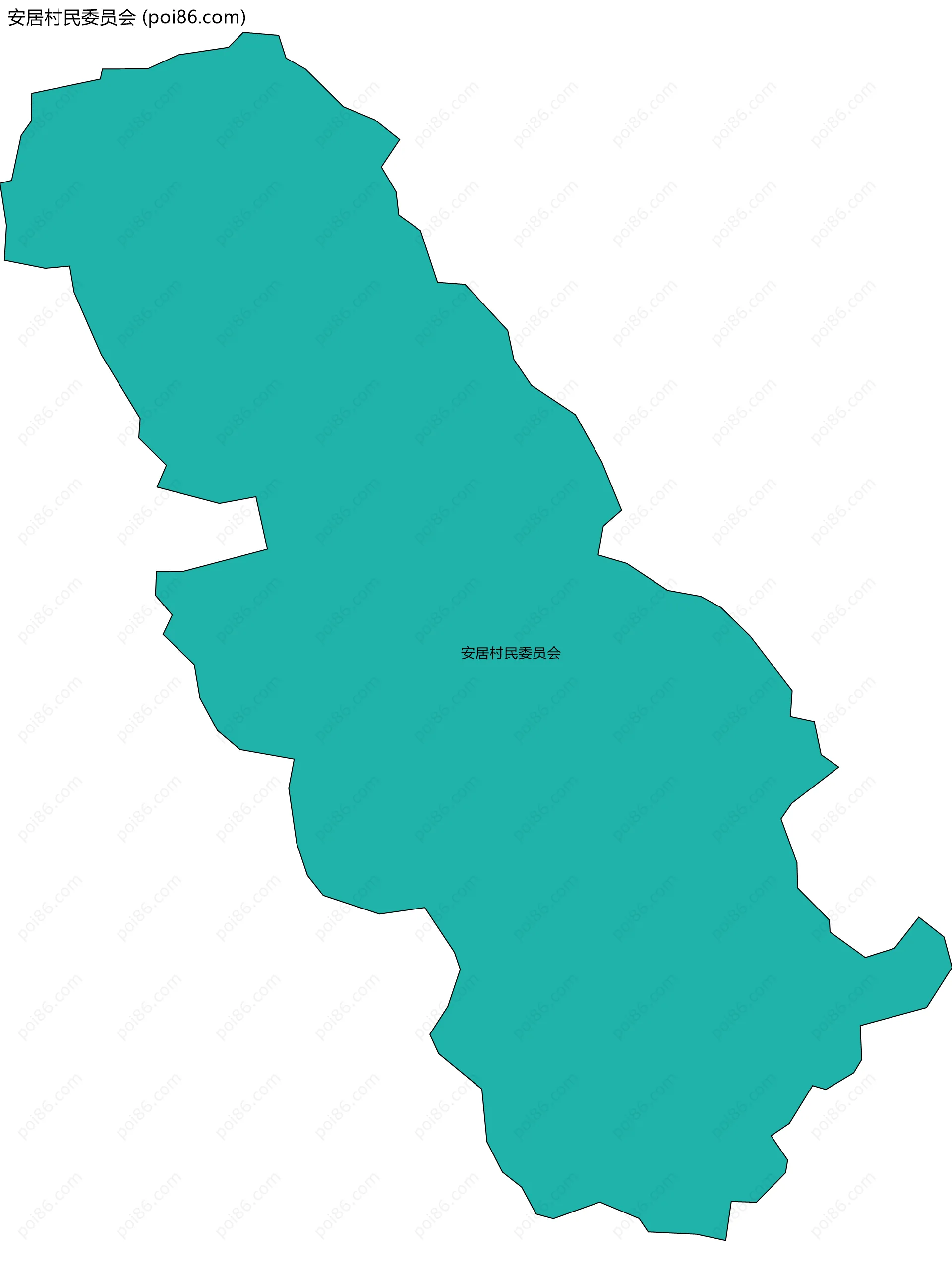 安居村民委员会边界地图