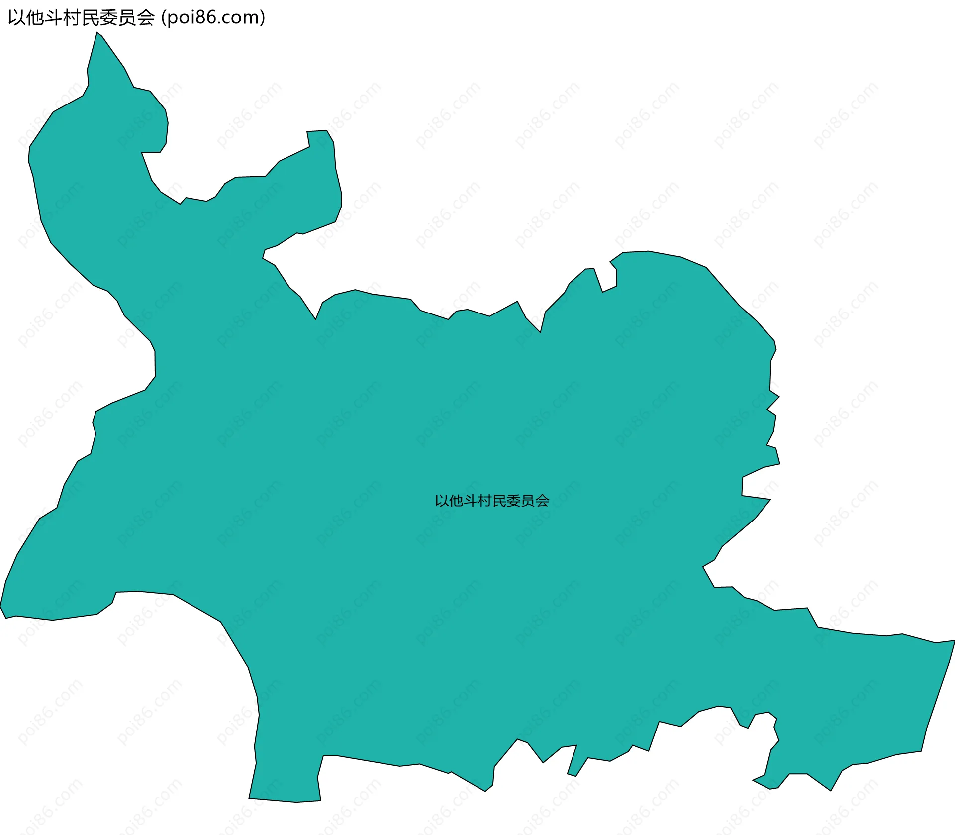 以他斗村民委员会边界地图