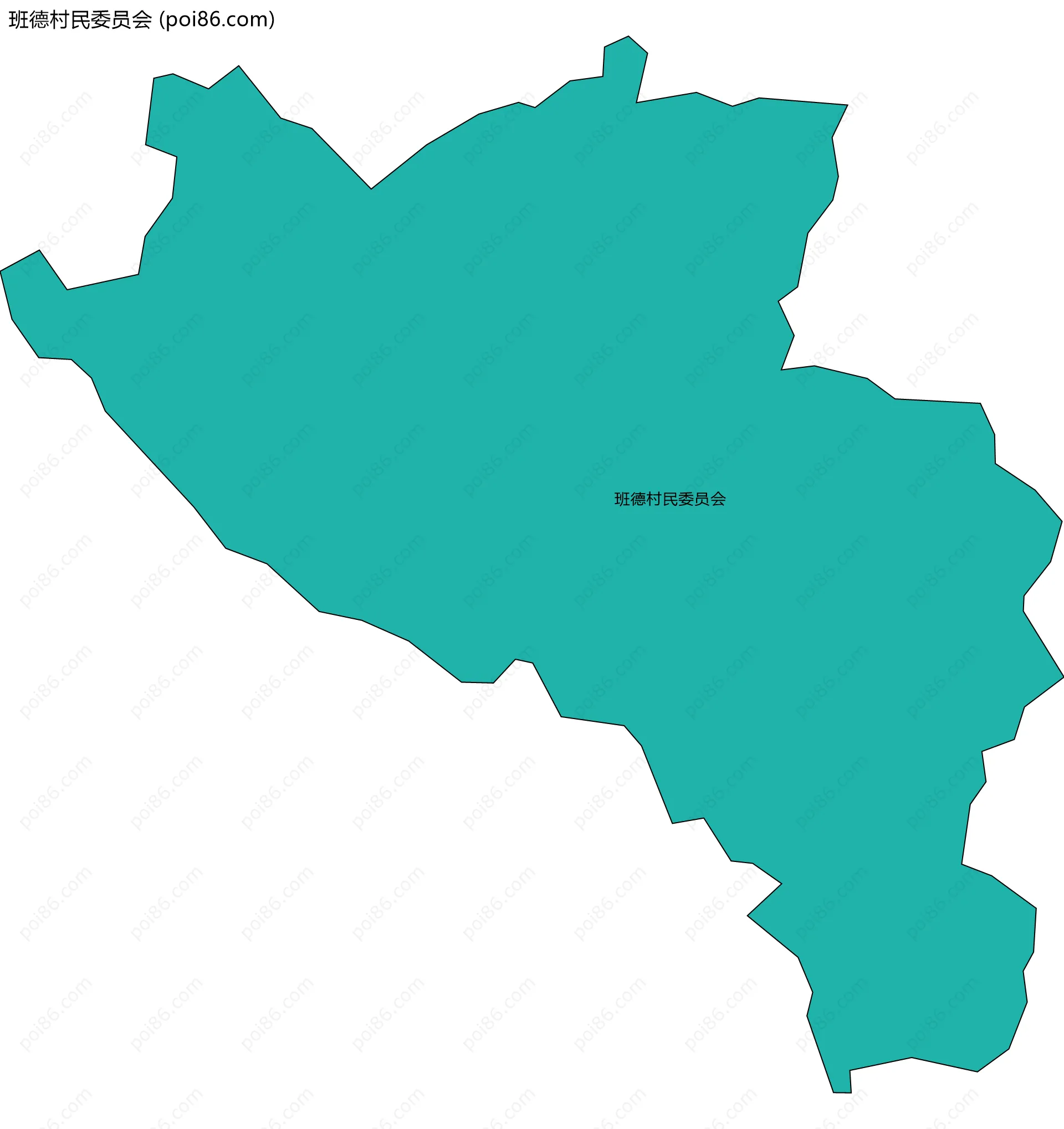 班德村民委员会边界地图