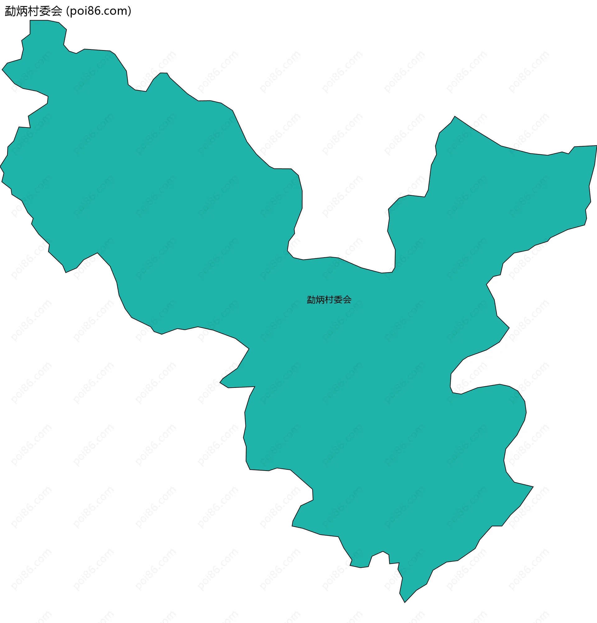 勐炳村委会边界地图