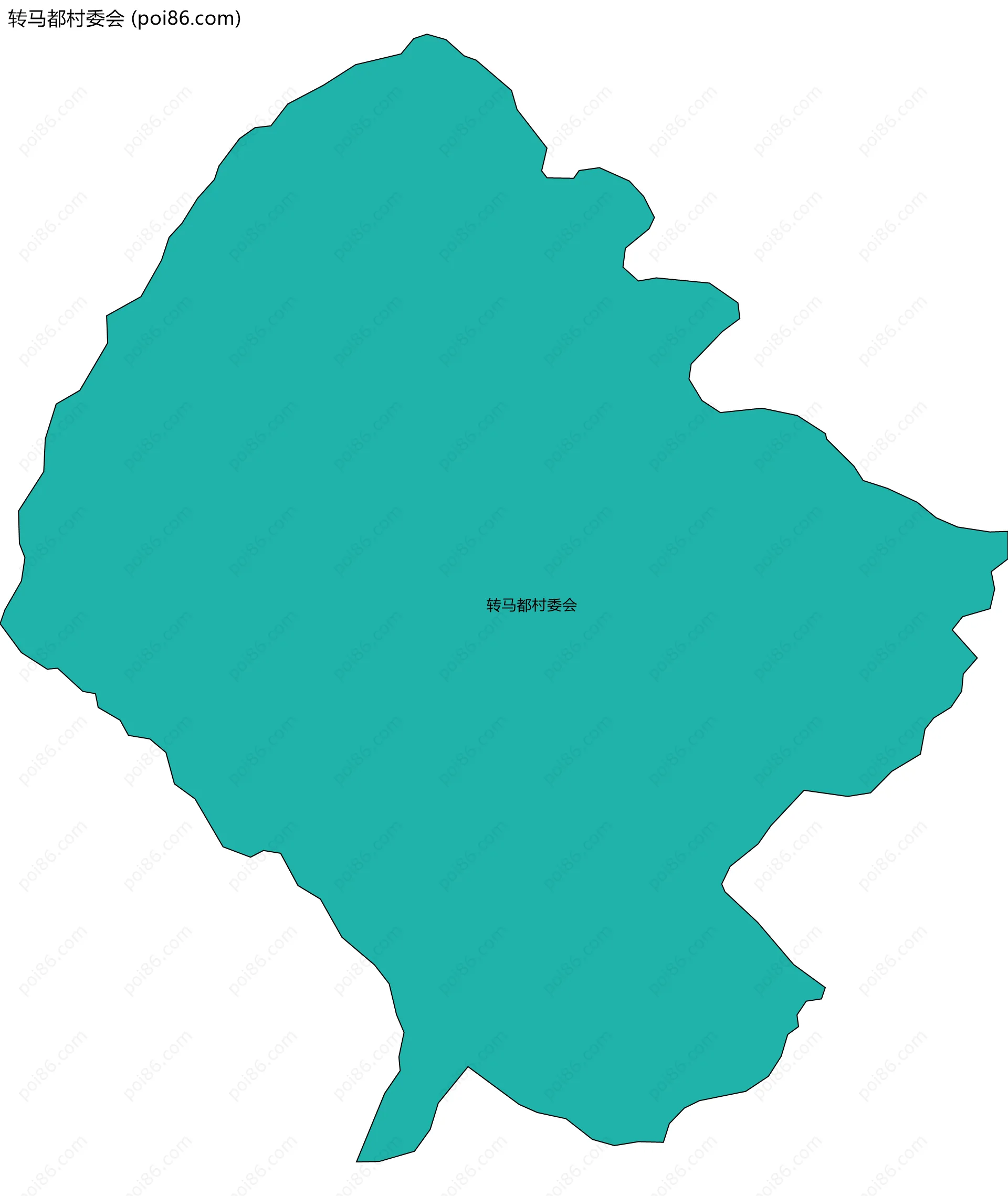 转马都村委会边界地图