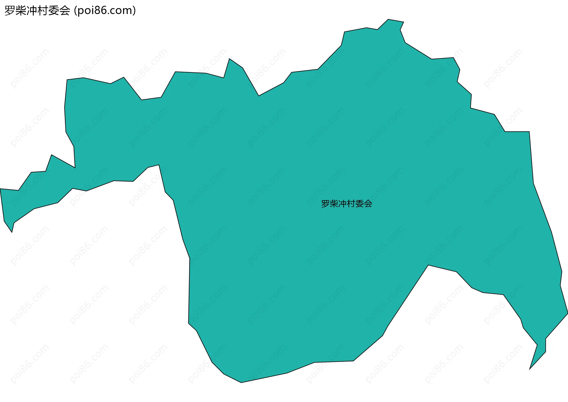 罗柴冲村委会边界地图