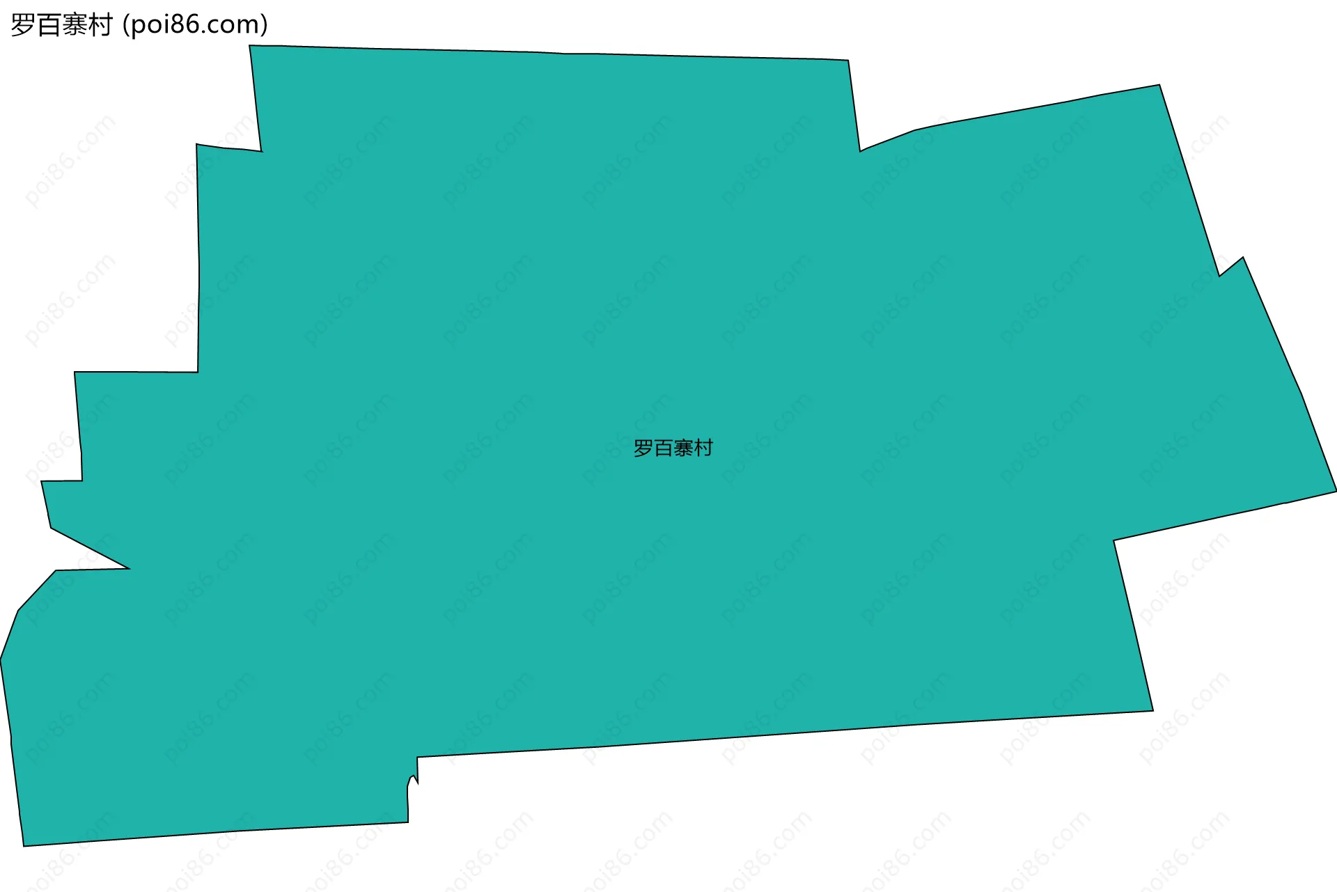 罗百寨村边界地图