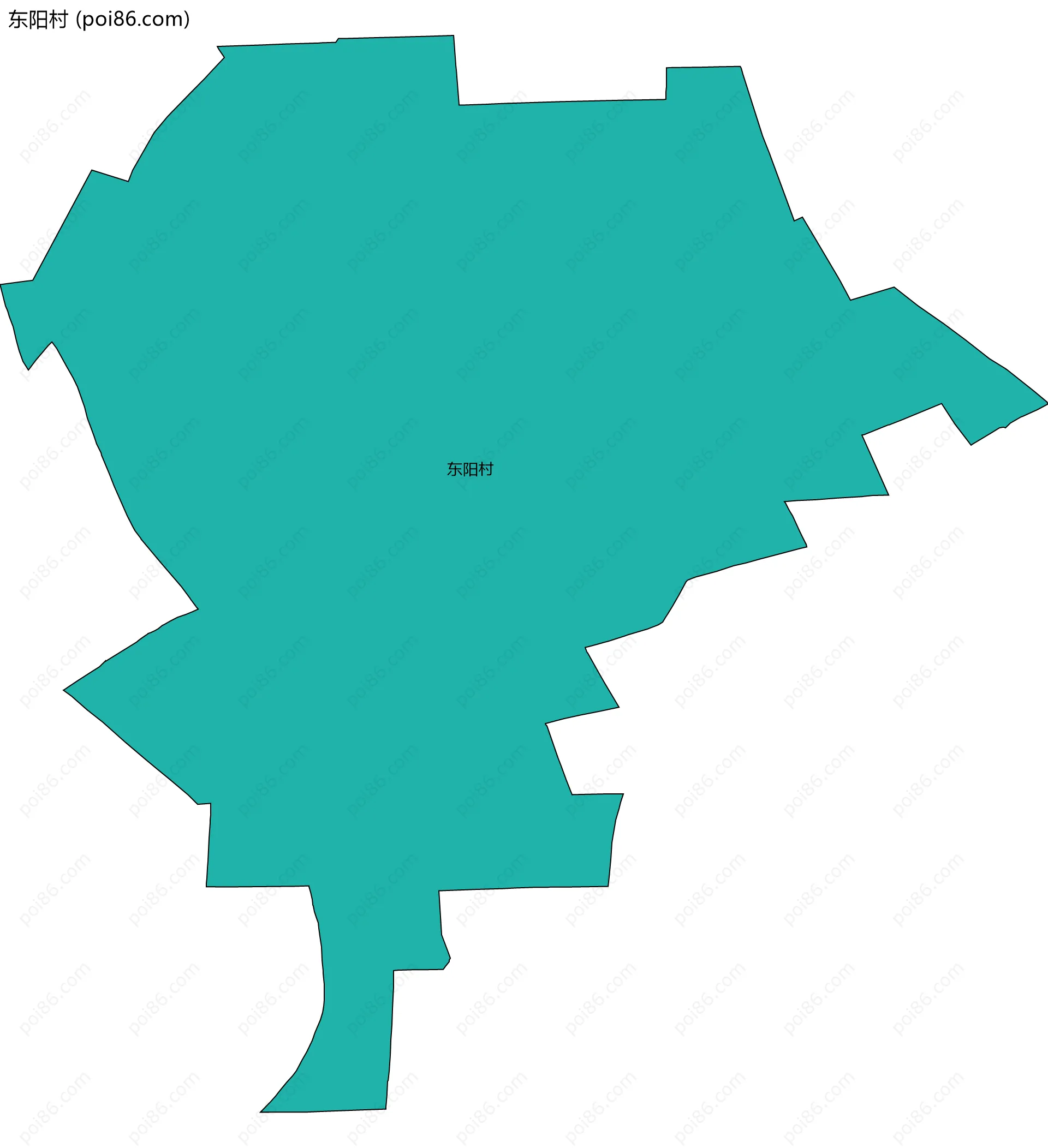 东阳村边界地图