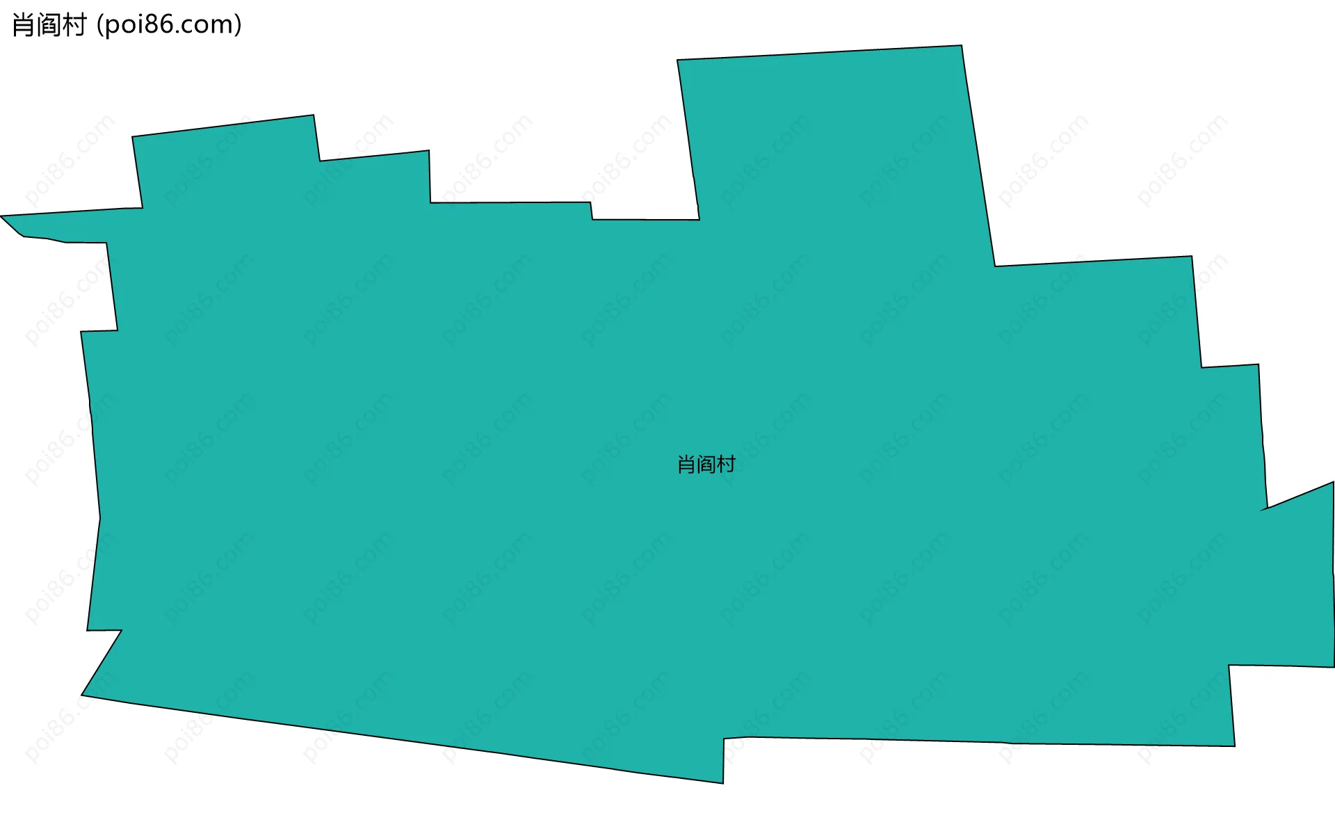 肖阎村边界地图