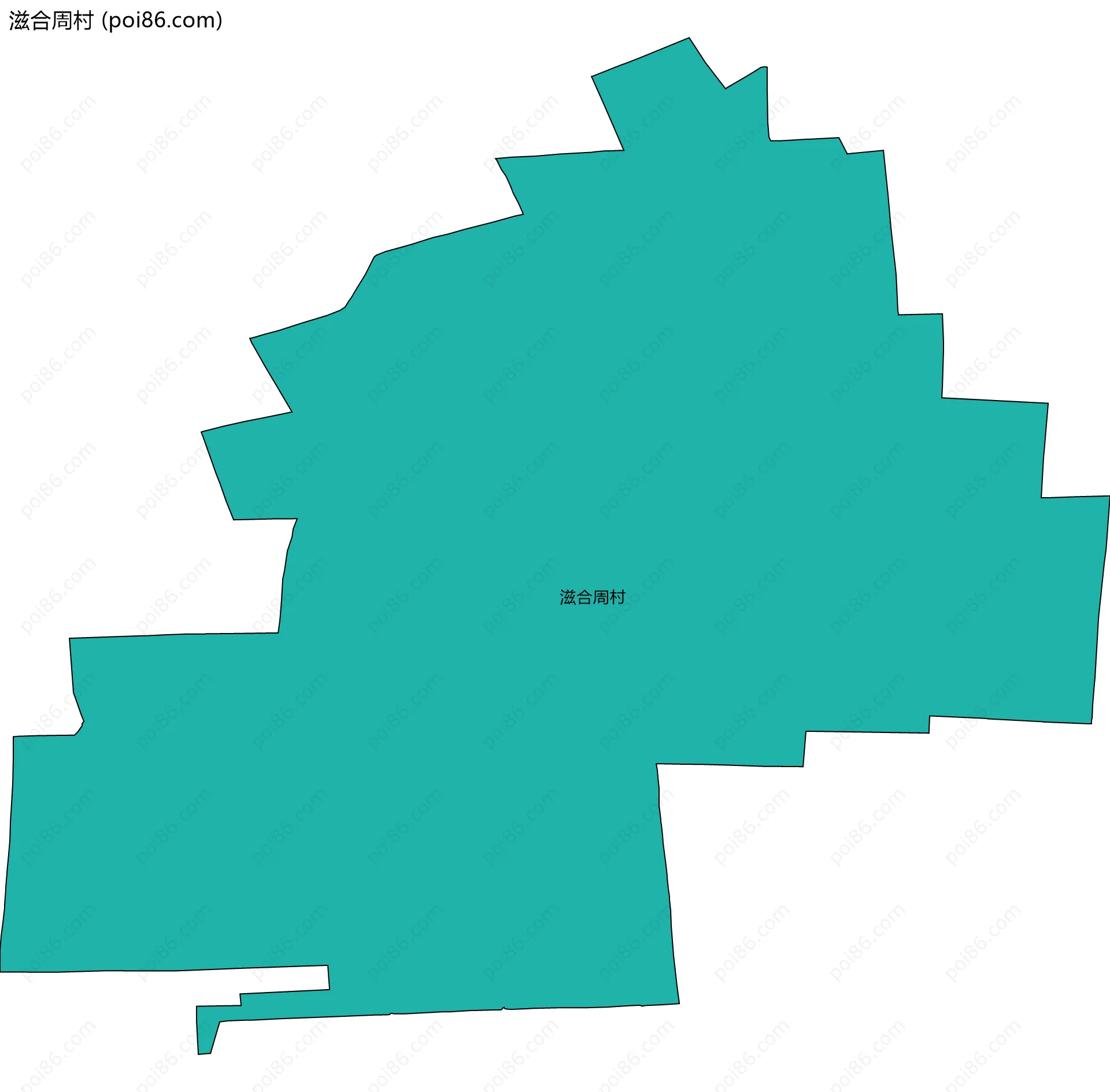 滋合周村边界地图