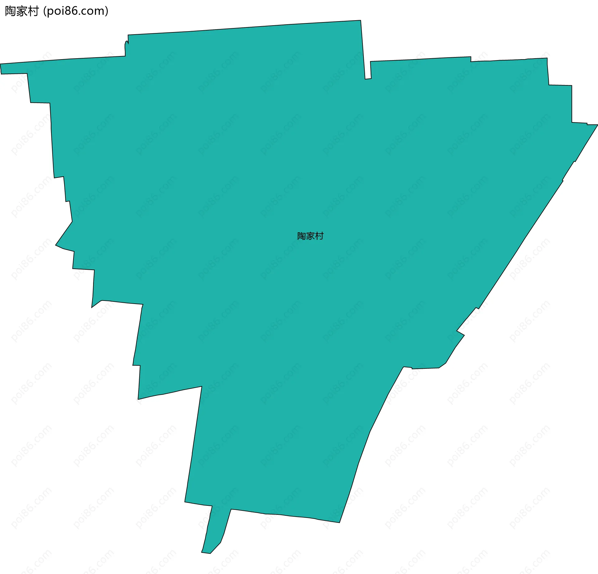 陶家村边界地图
