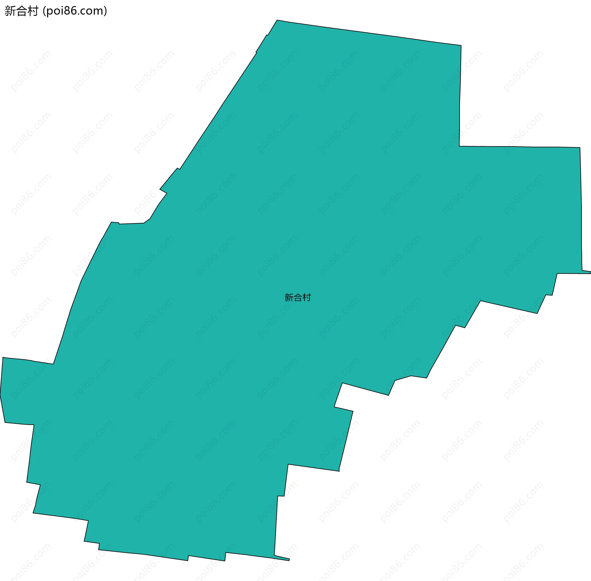 新合村边界地图