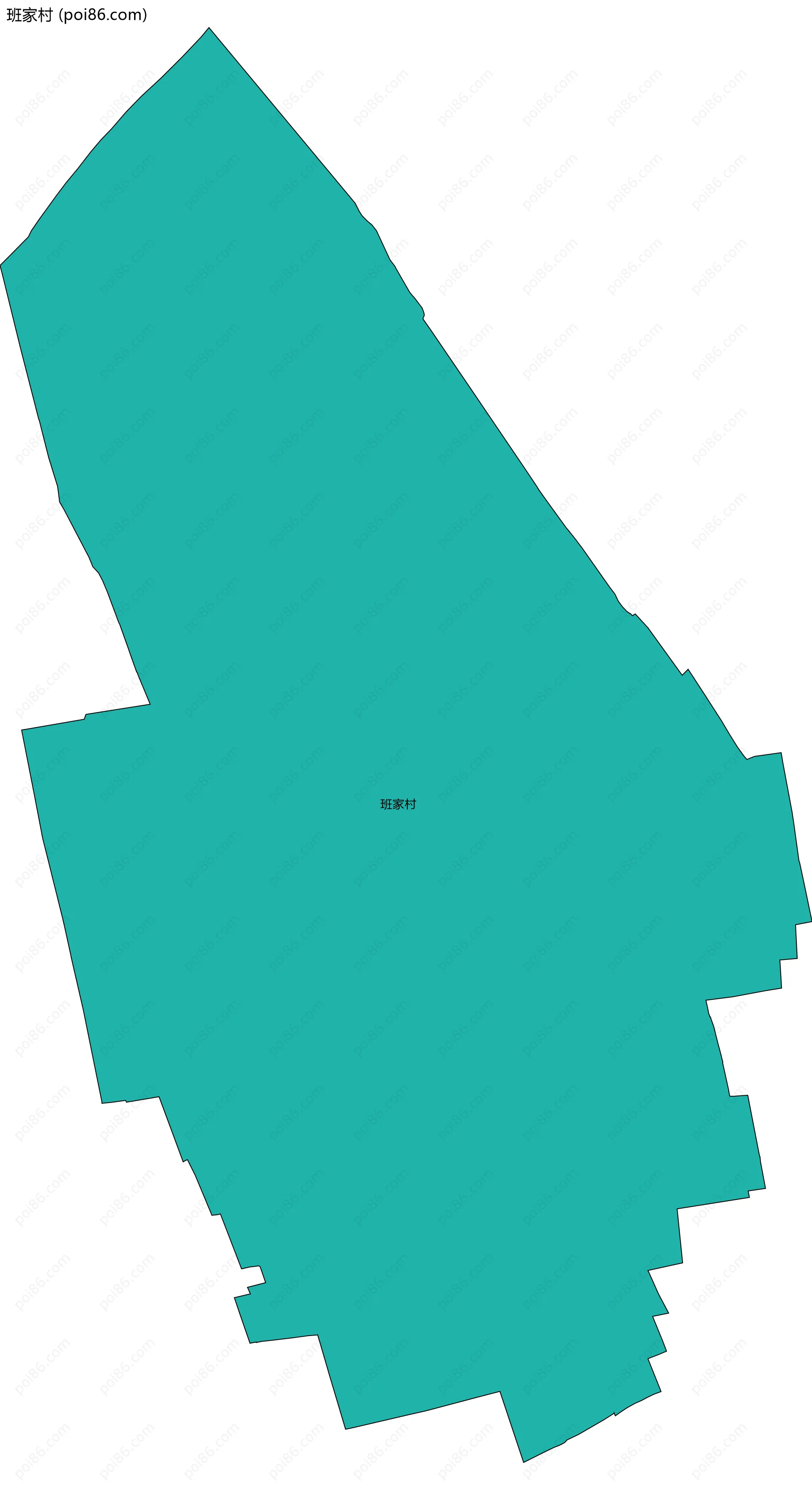 班家村边界地图