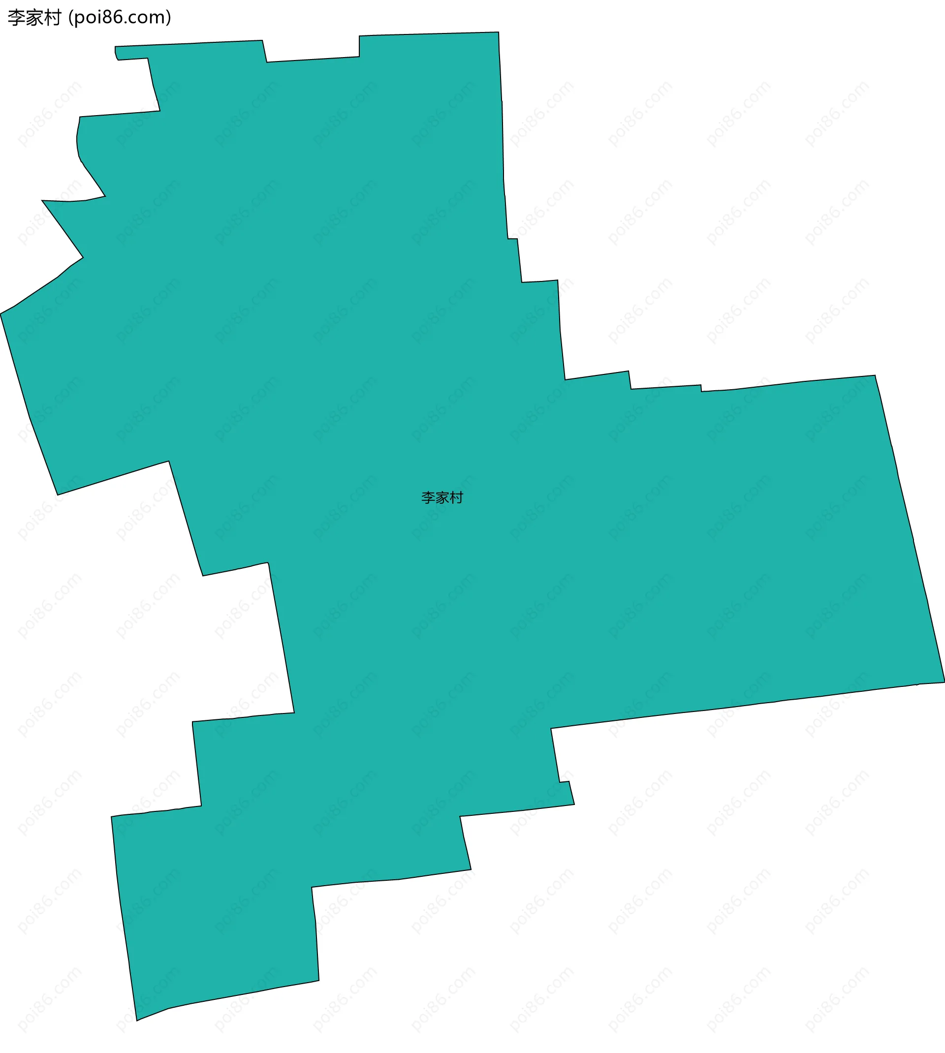 李家村边界地图