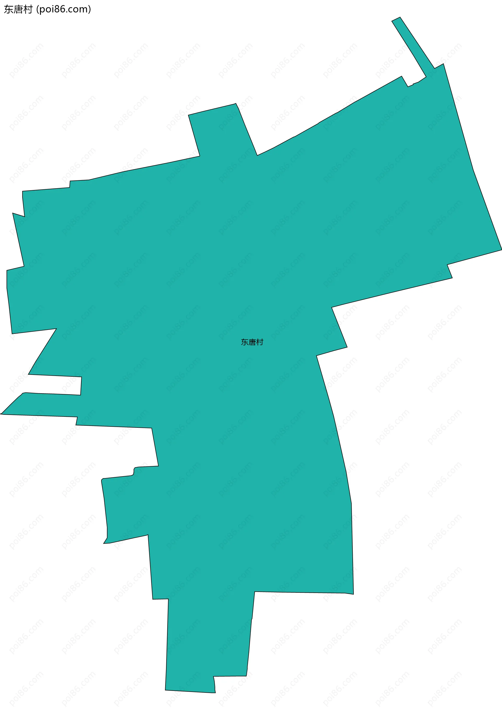 东唐村边界地图