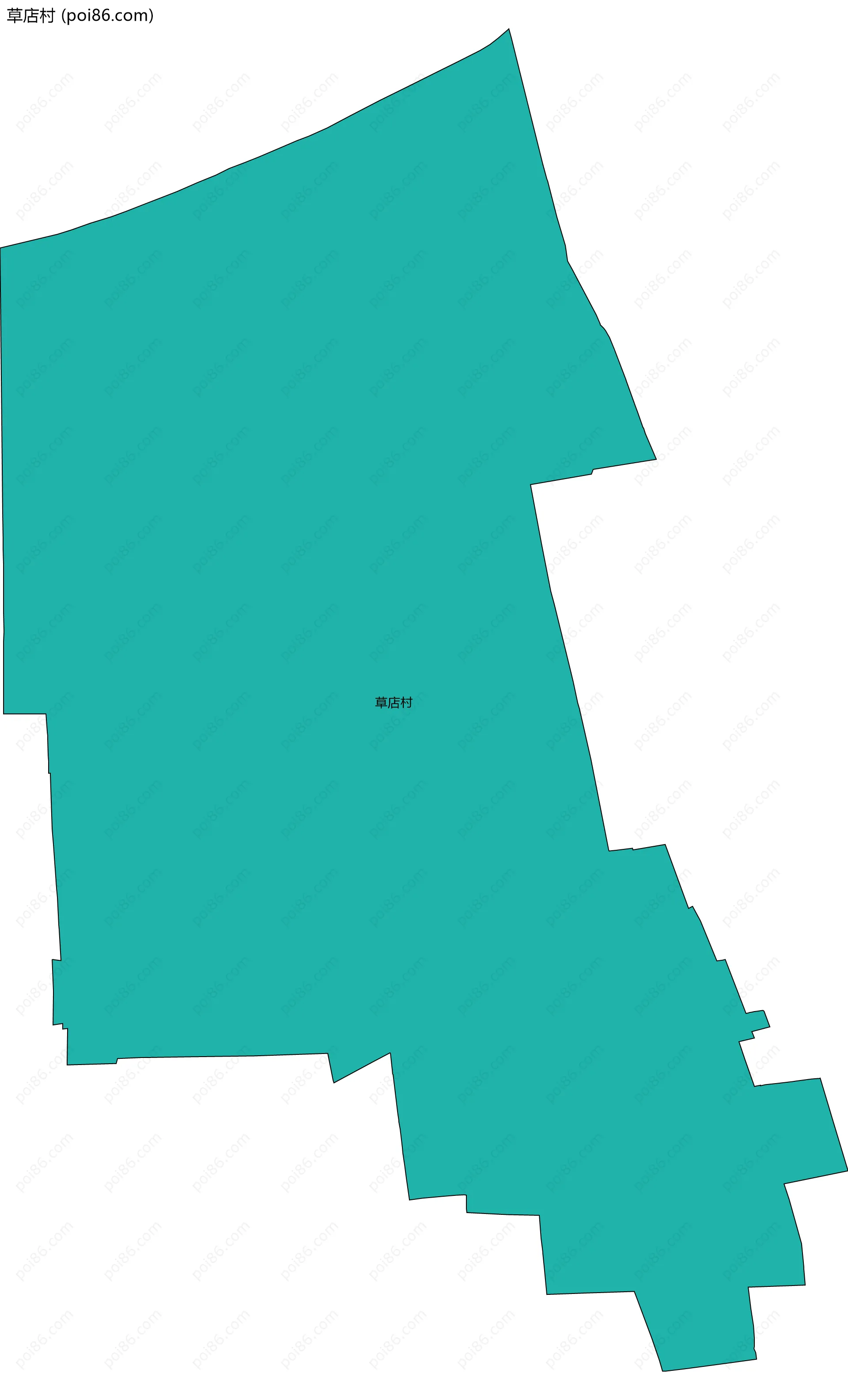 草店村边界地图