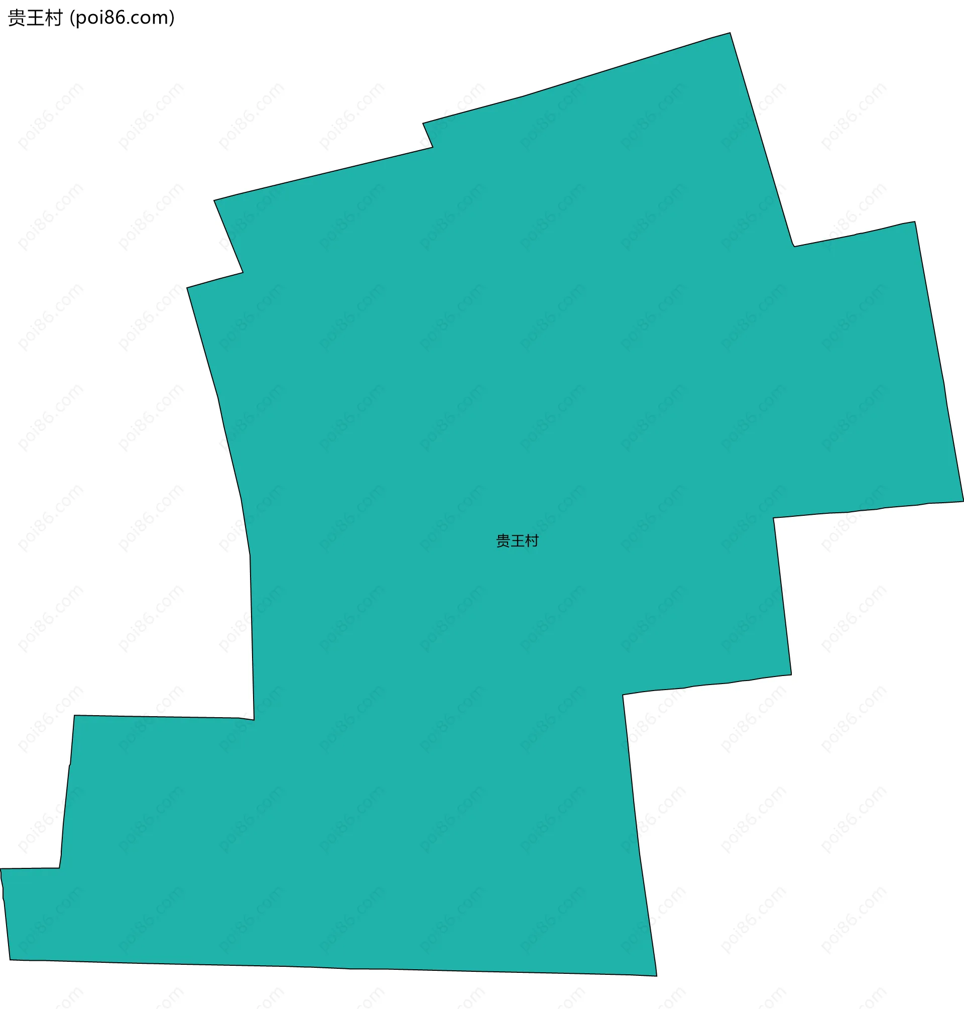 贵王村边界地图