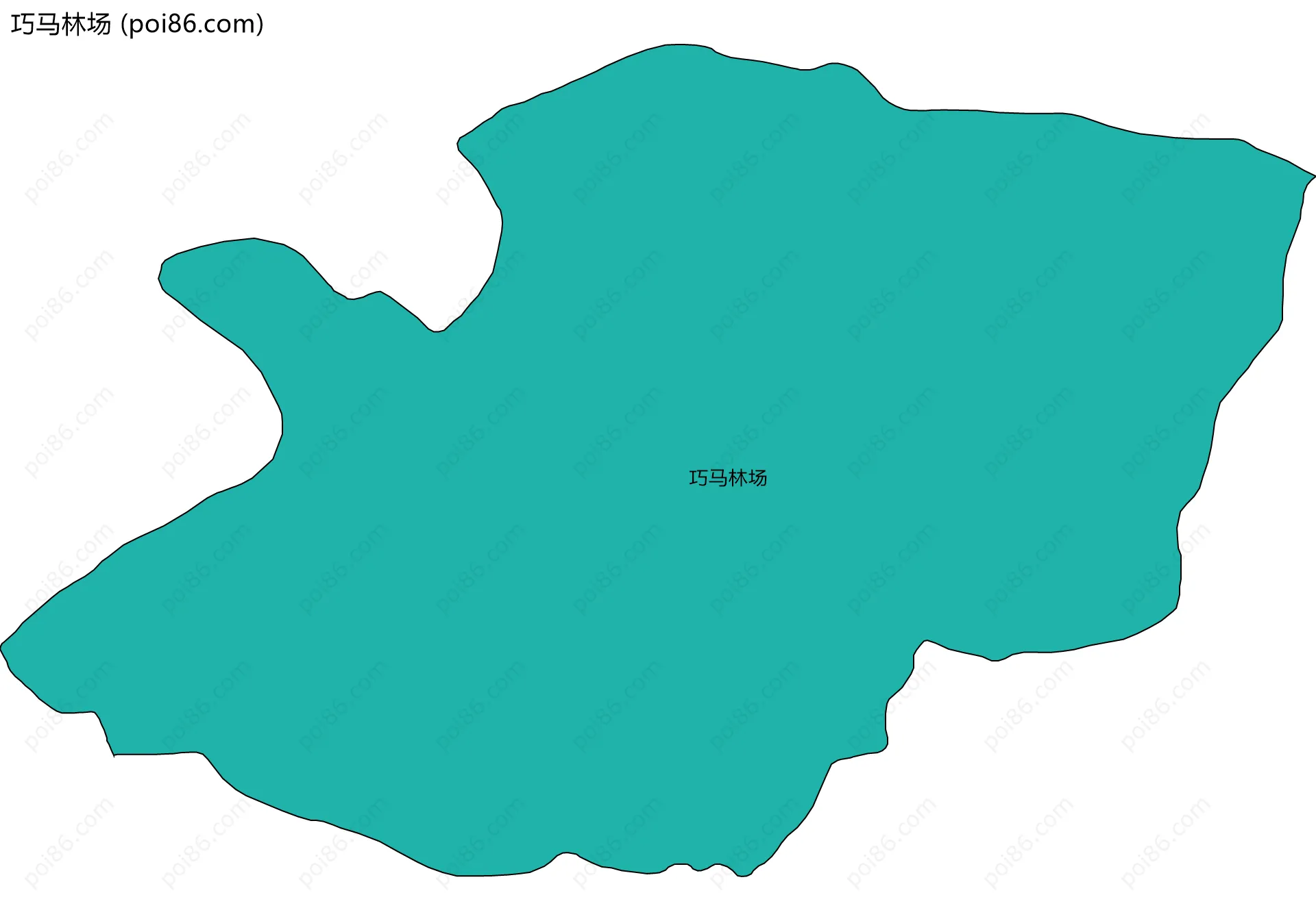 巧马林场边界地图
