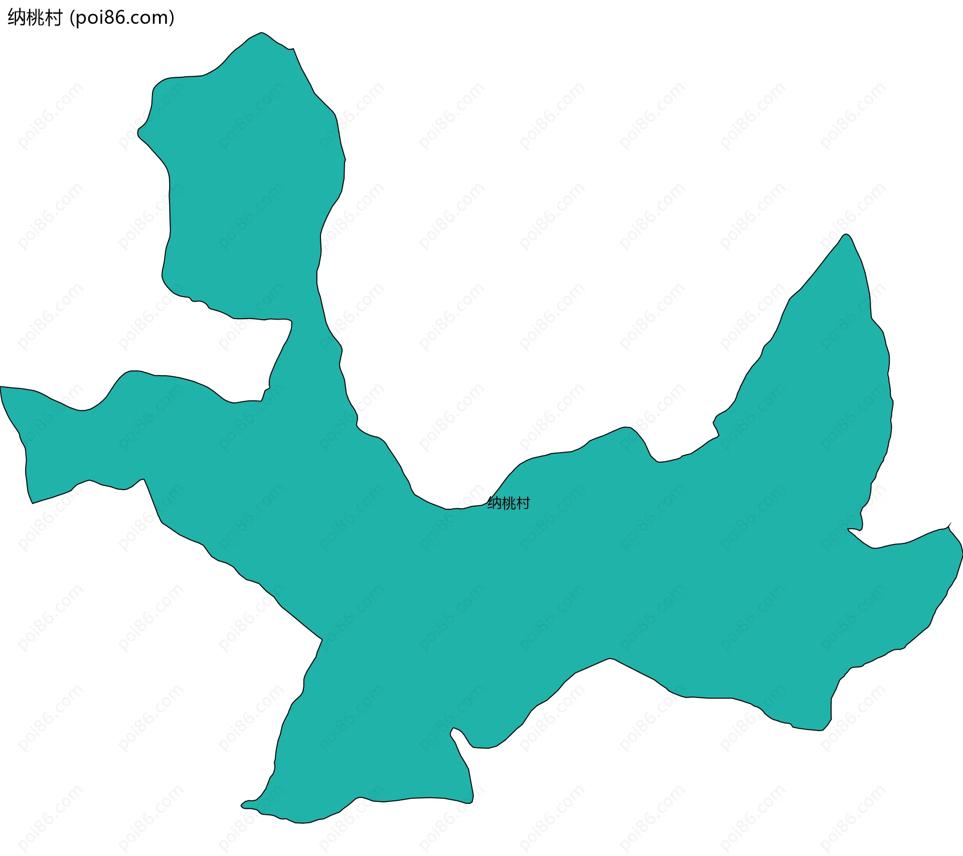 纳桃村边界地图