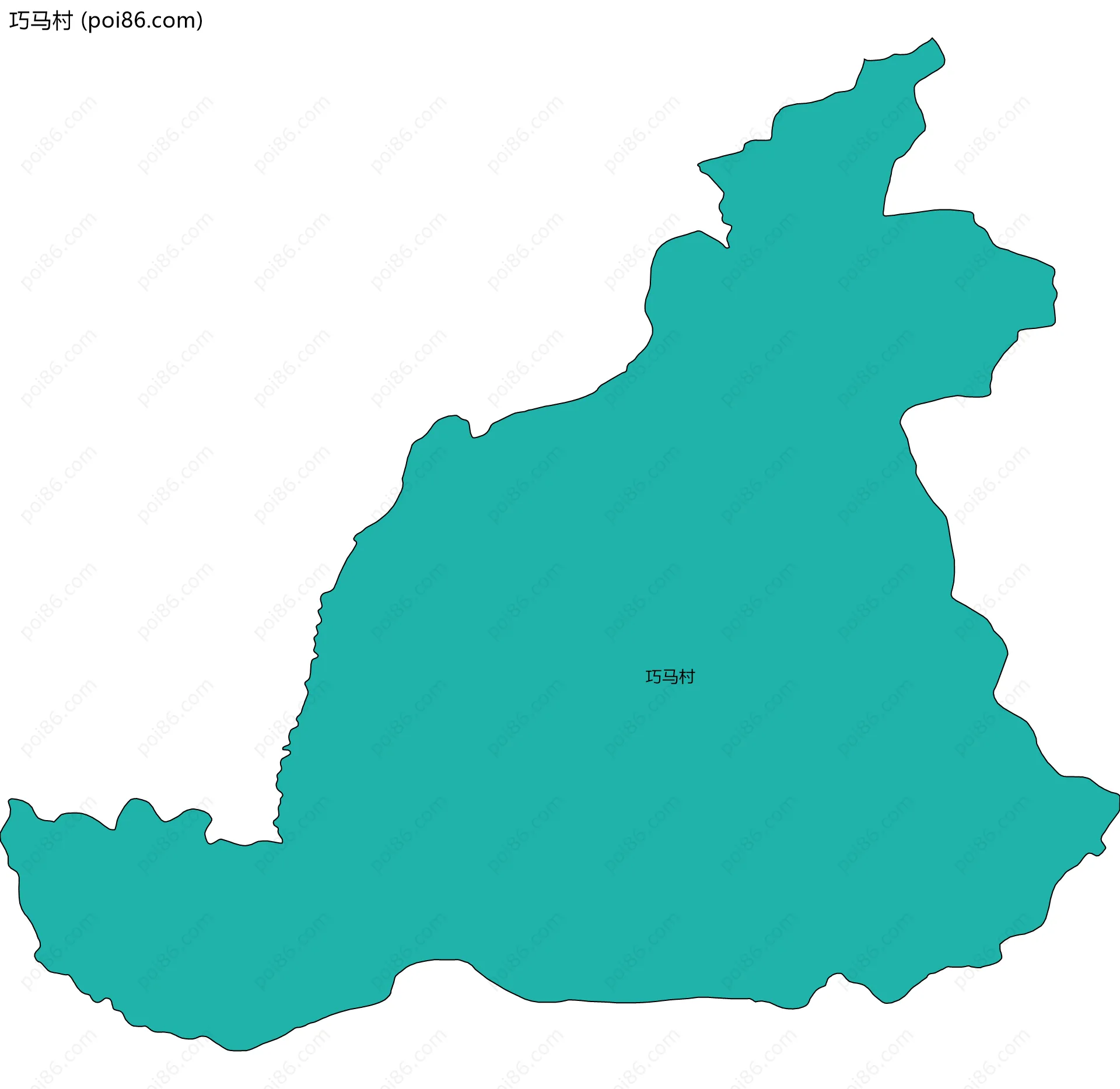 巧马村边界地图