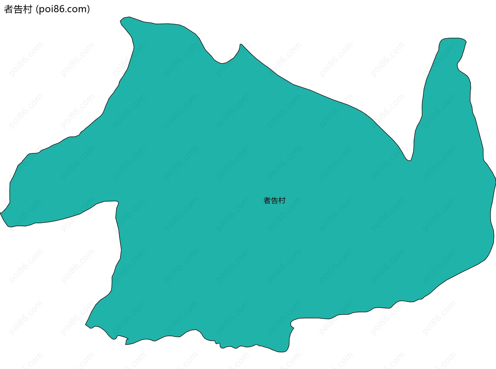者告村边界地图