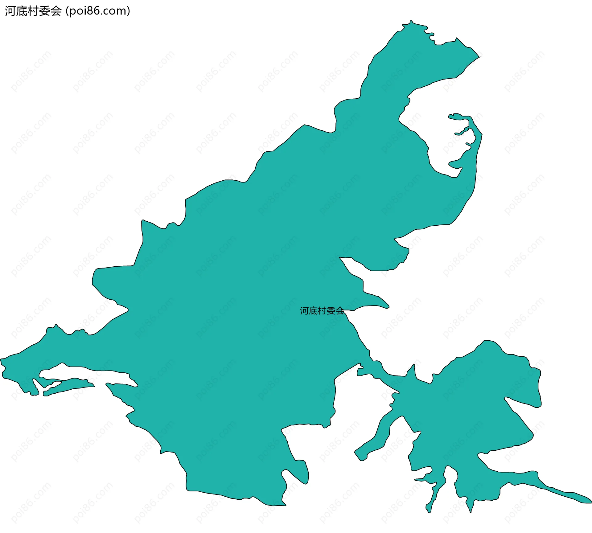 河底村委会边界地图