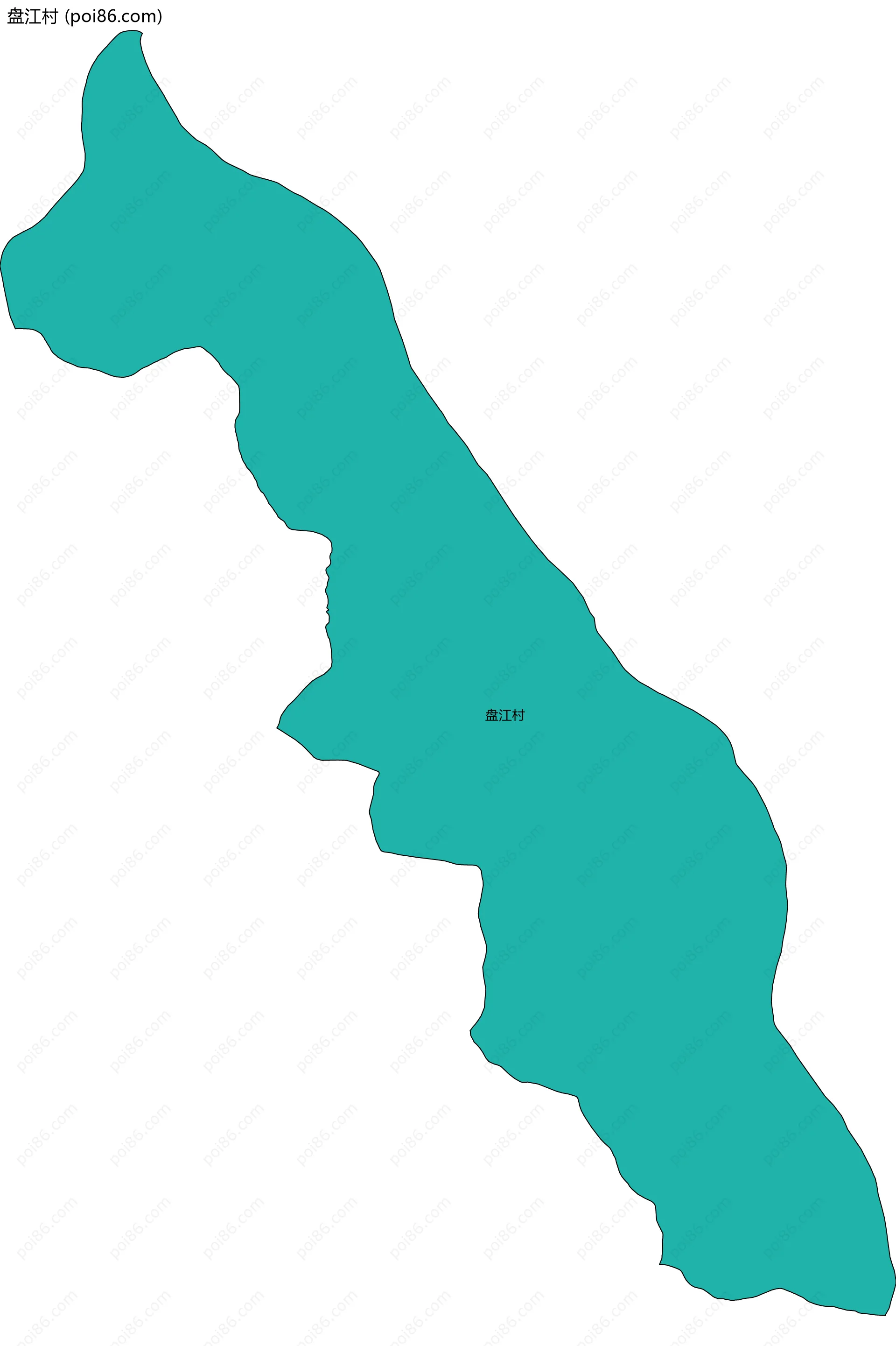 盘江村边界地图