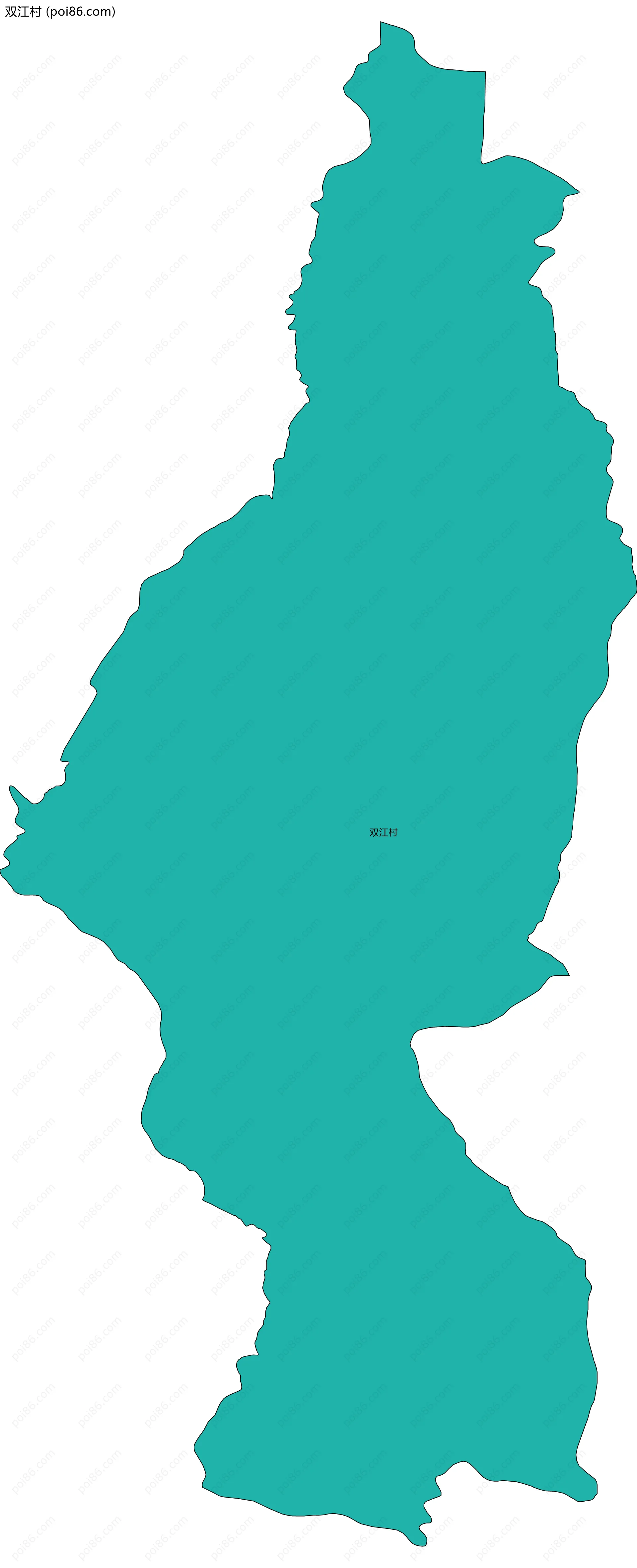 双江村边界地图