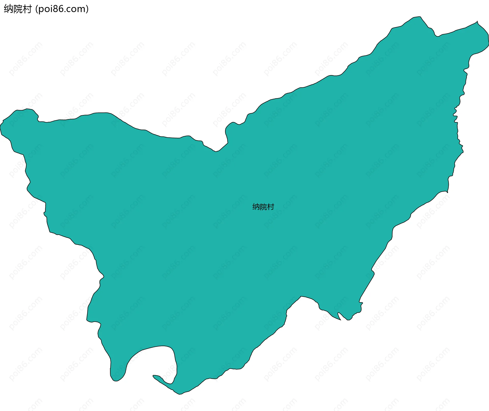 纳院村边界地图