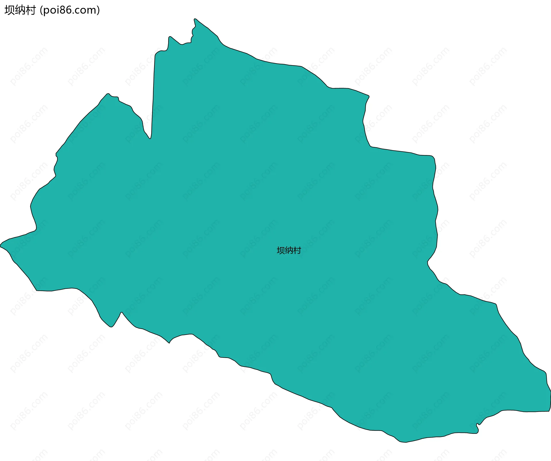 坝纳村边界地图