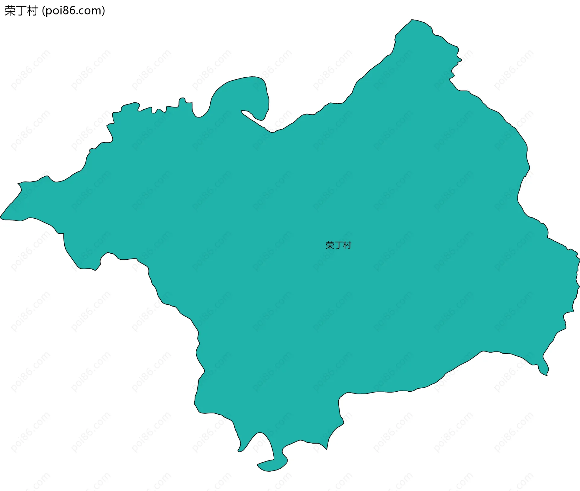 荣丁村边界地图