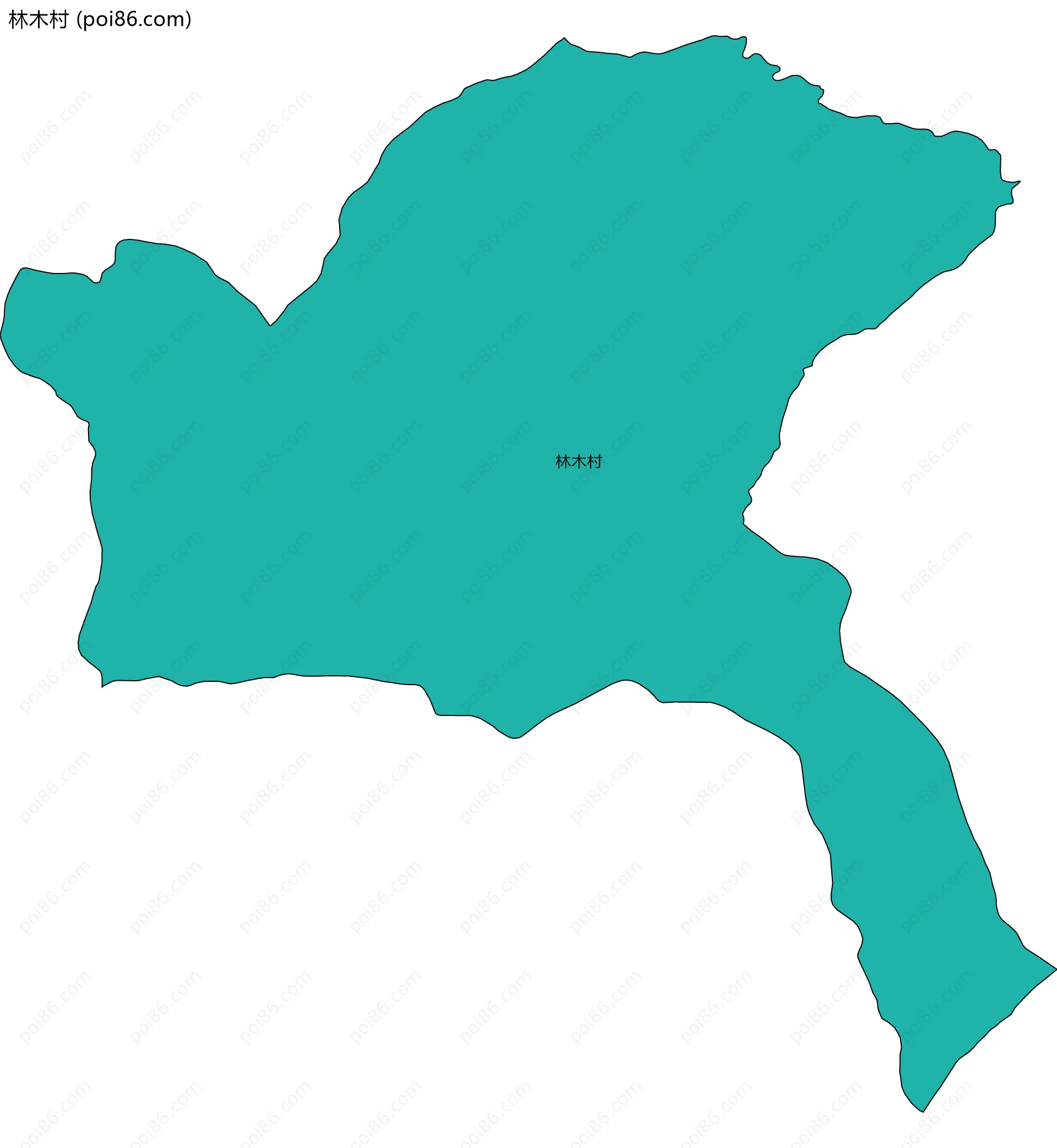 林木村边界地图