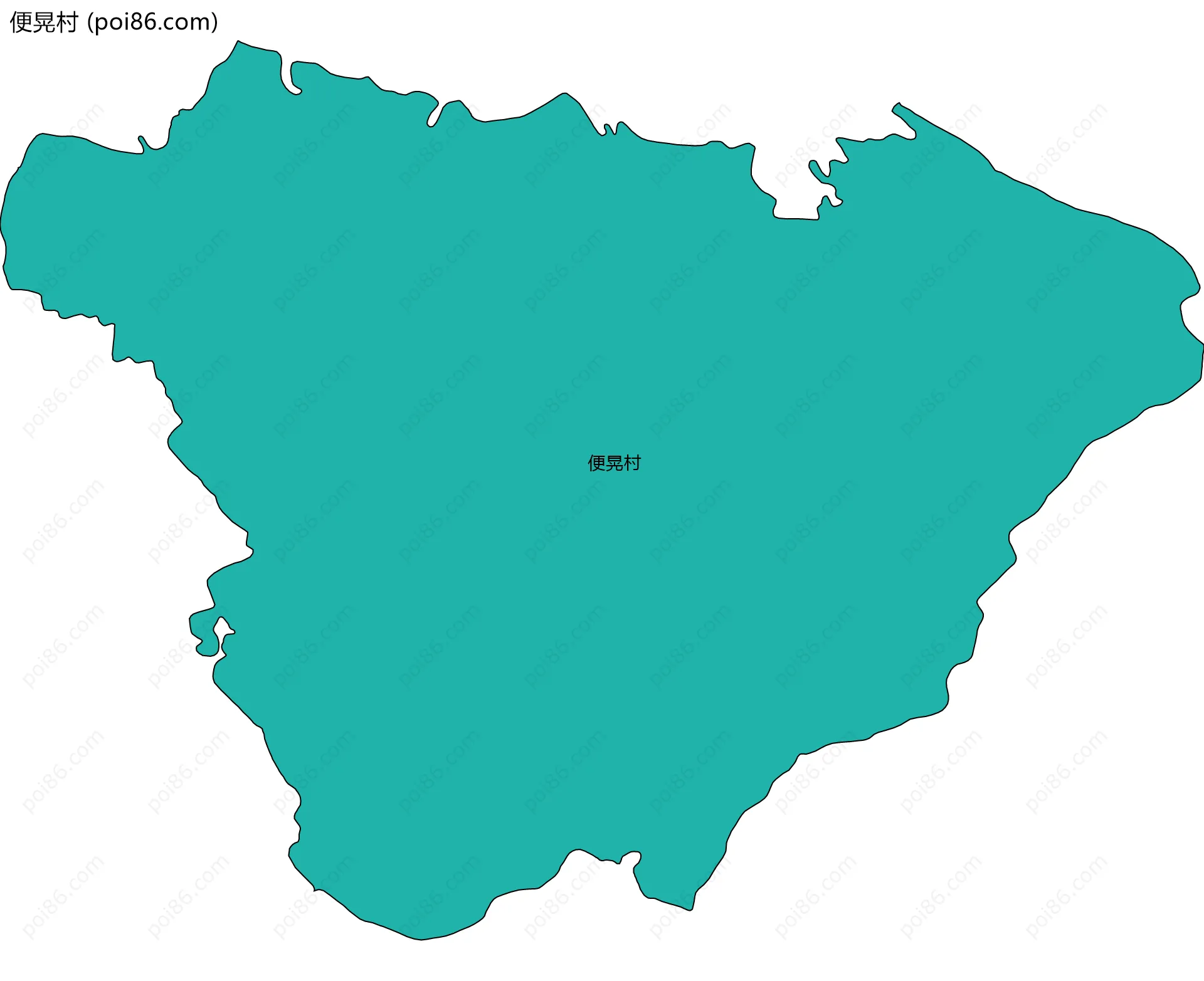 便晃村边界地图