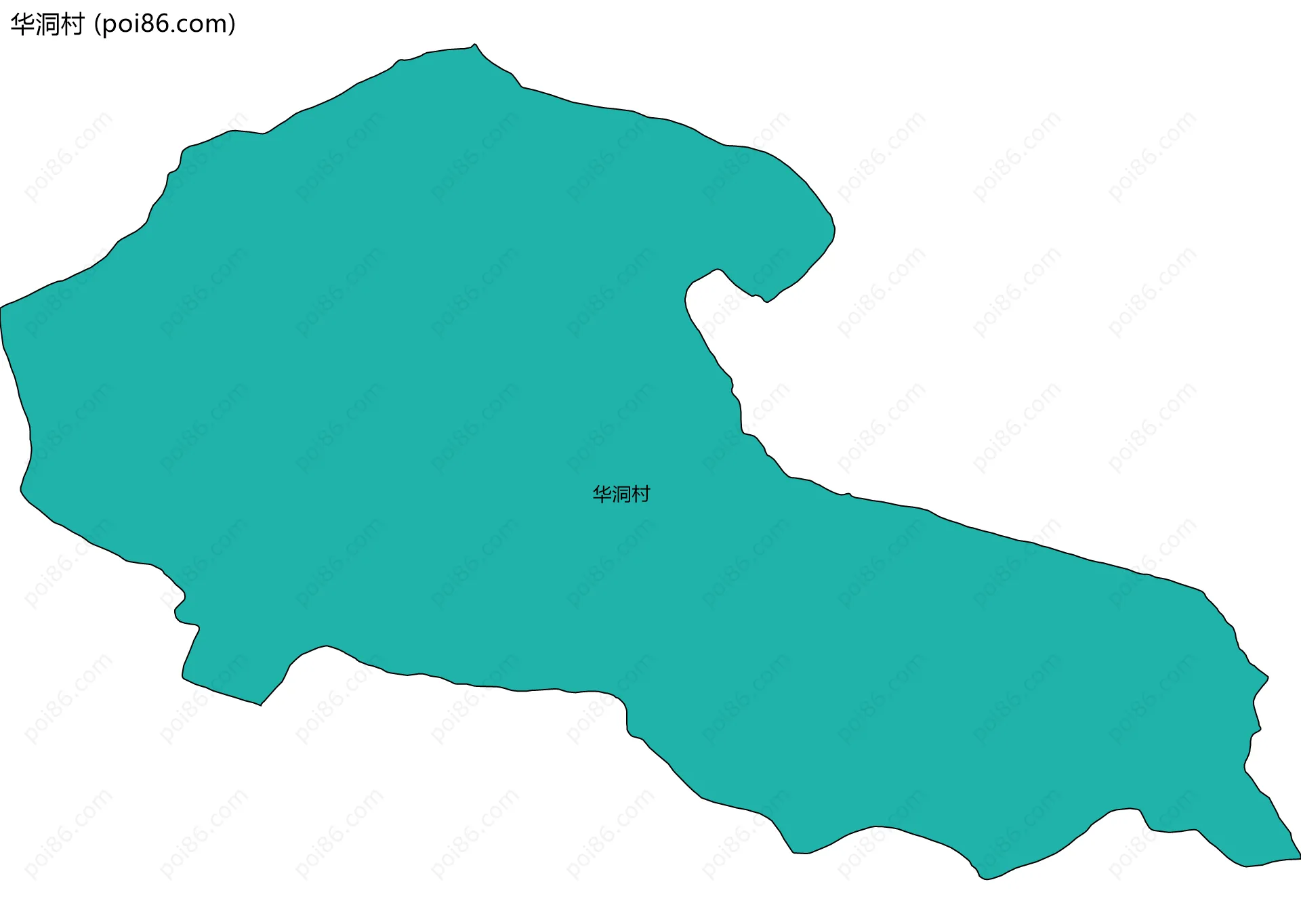 华洞村边界地图