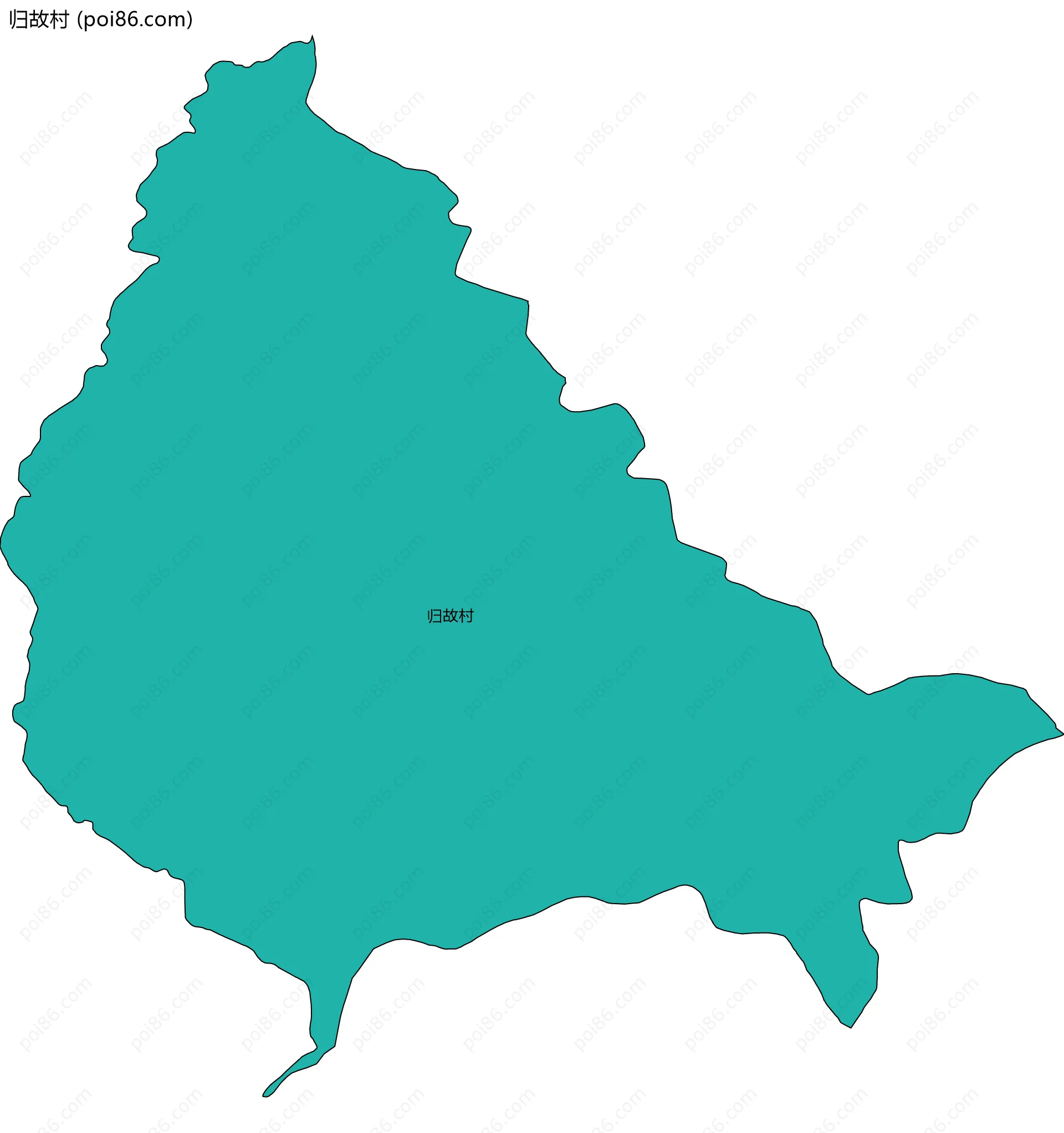 归故村边界地图