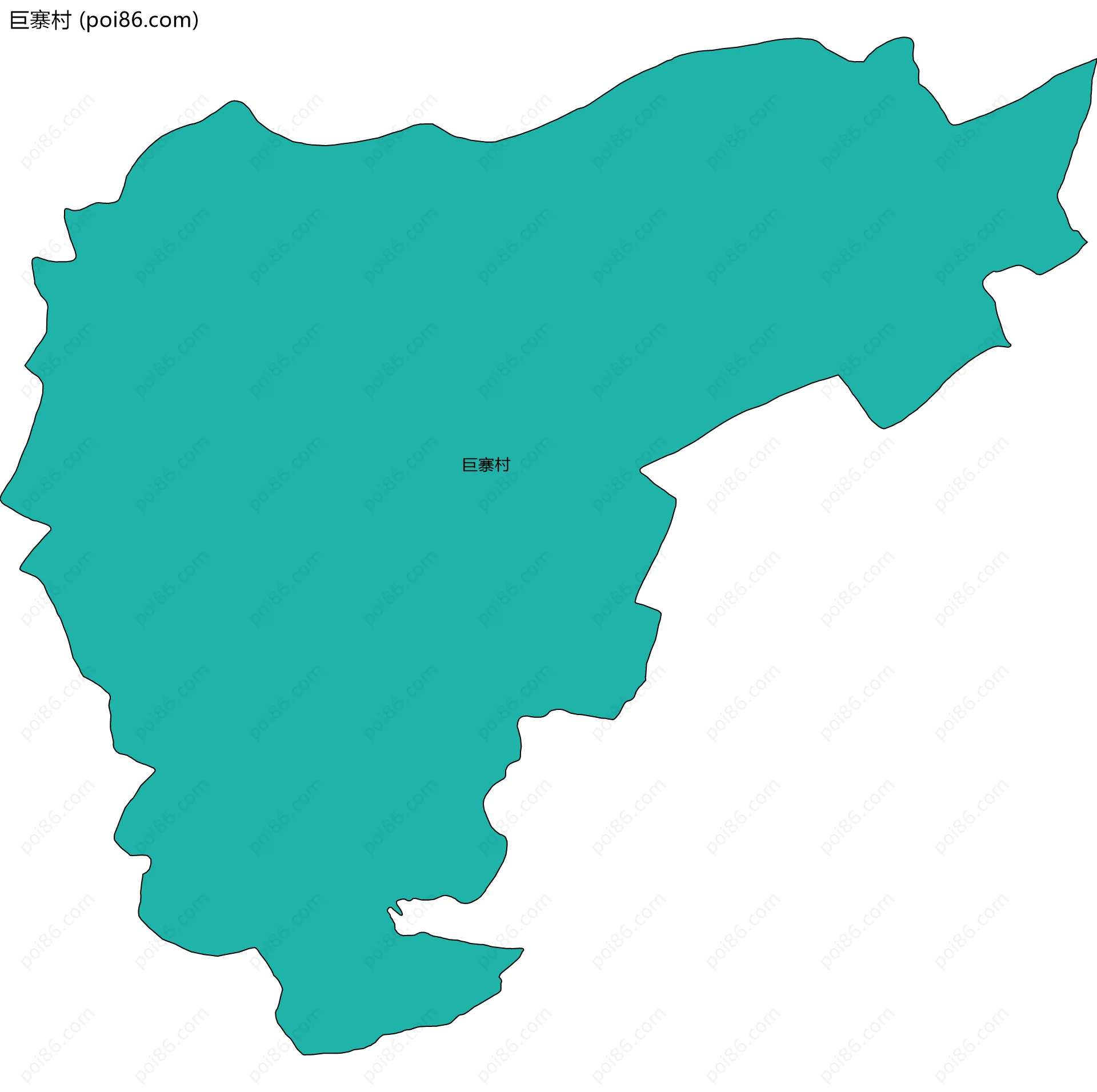 巨寨村边界地图