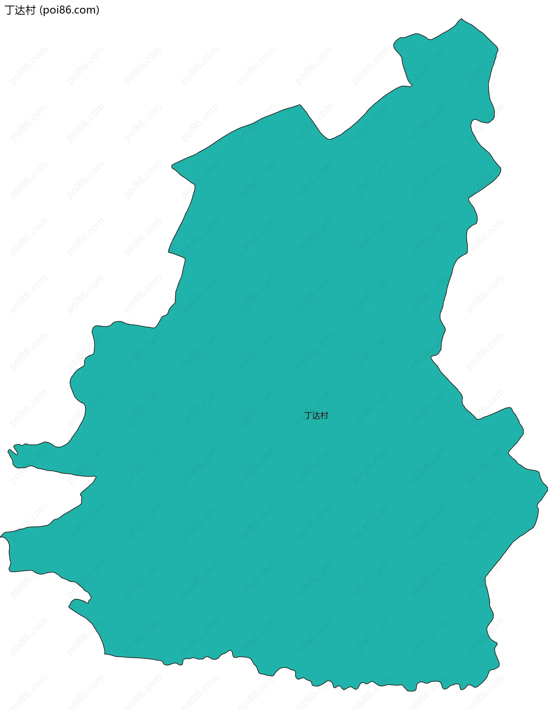 丁达村边界地图