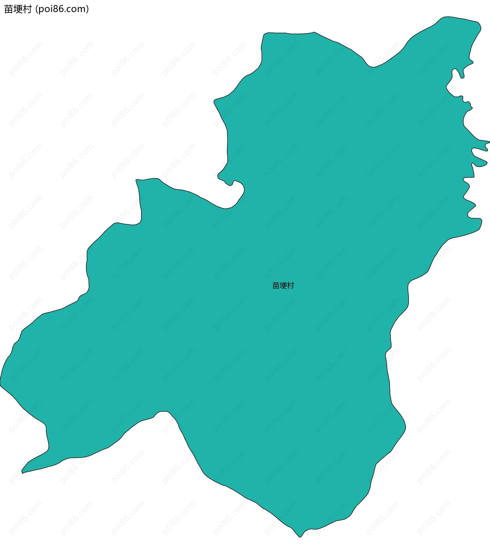 苗埂村边界地图