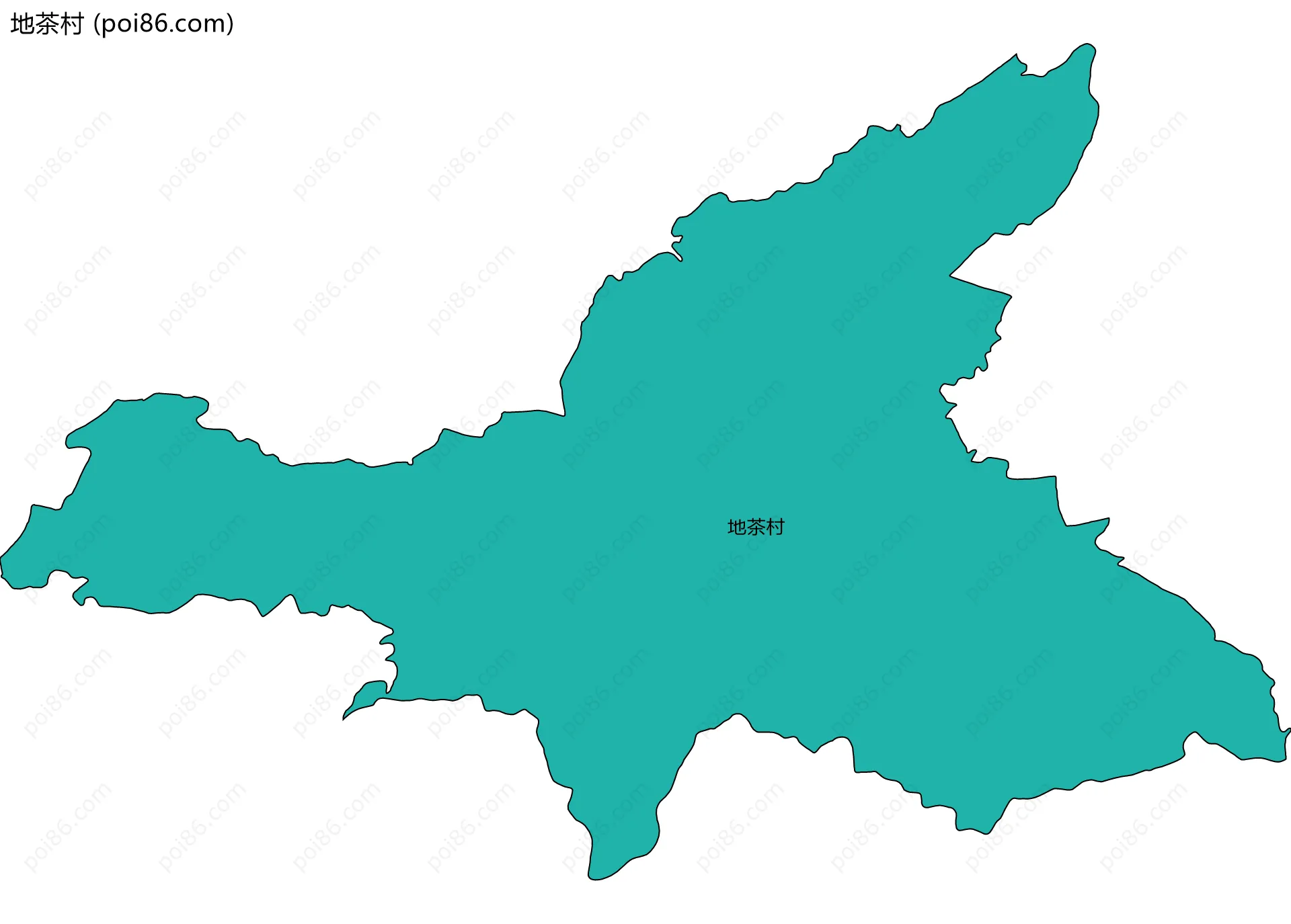 地茶村边界地图