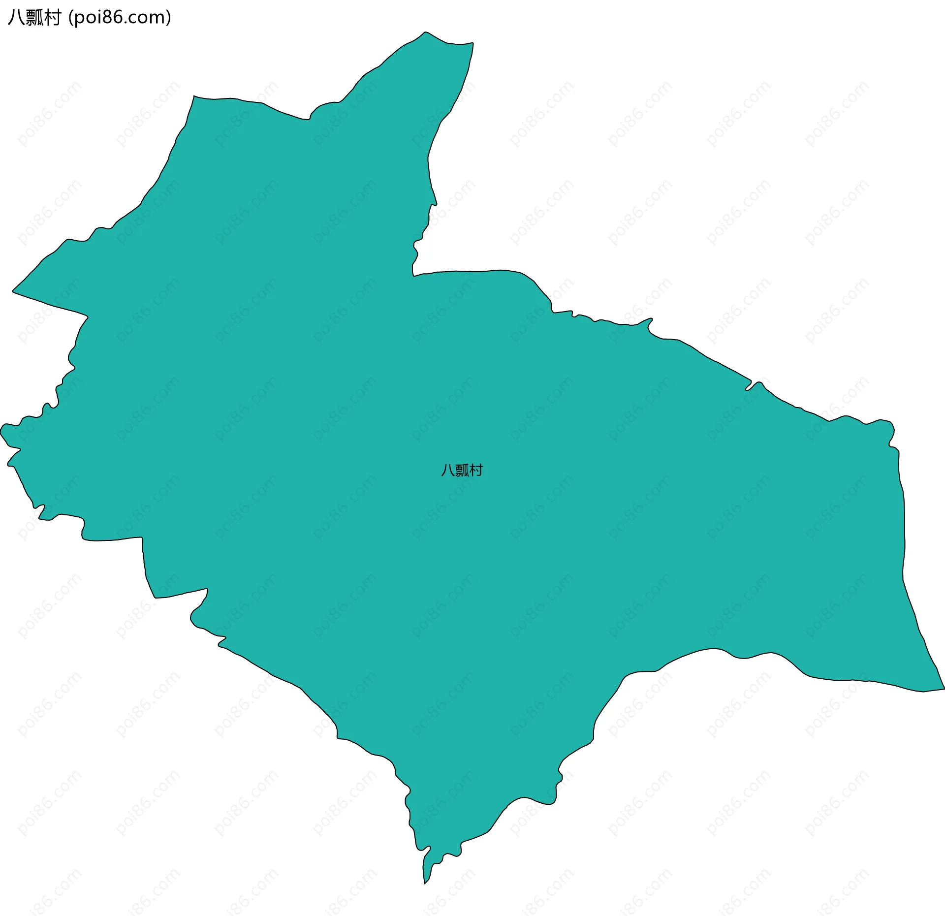 八瓢村边界地图