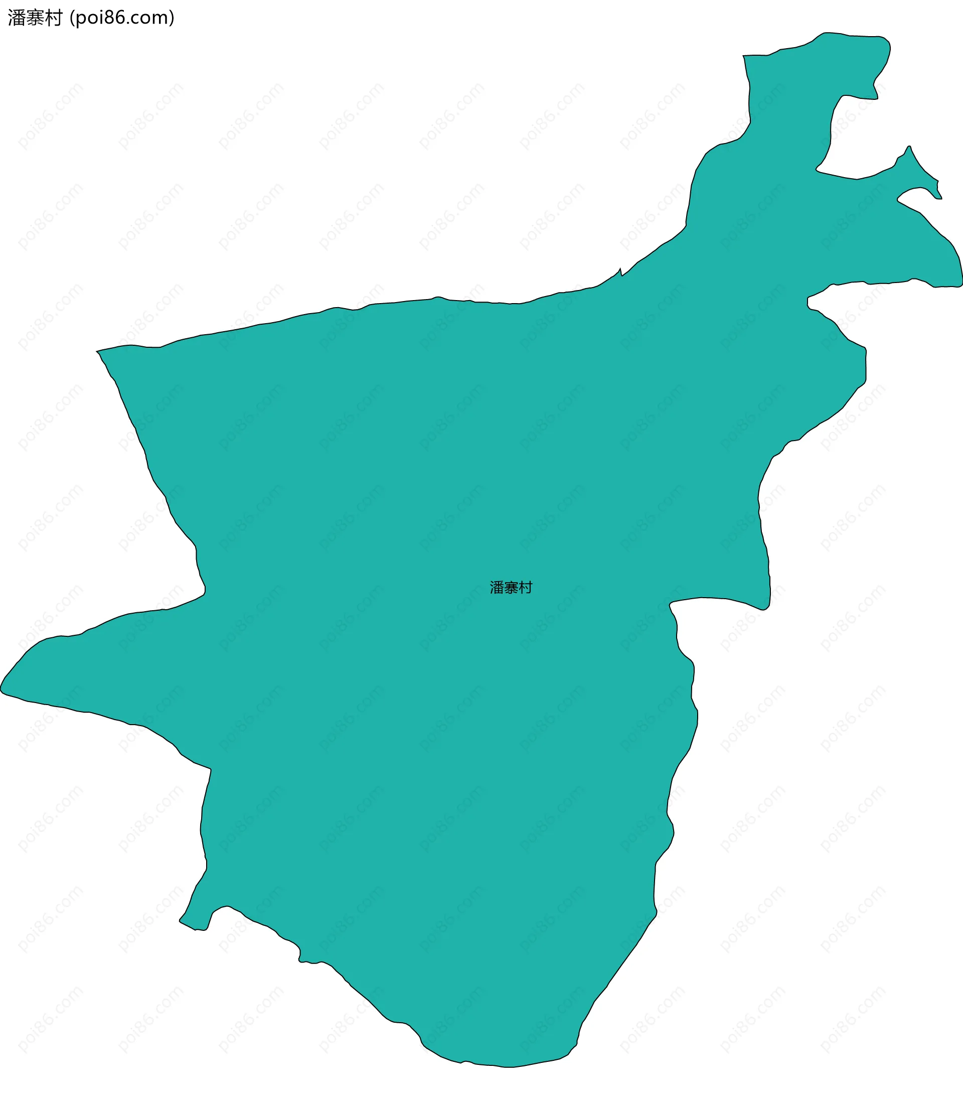 潘寨村边界地图