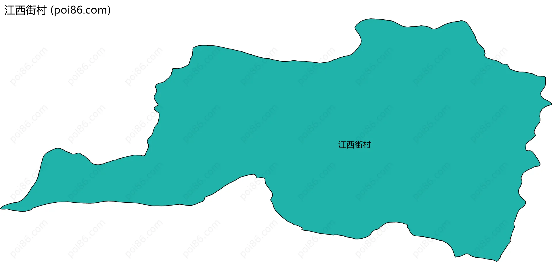 江西街村边界地图