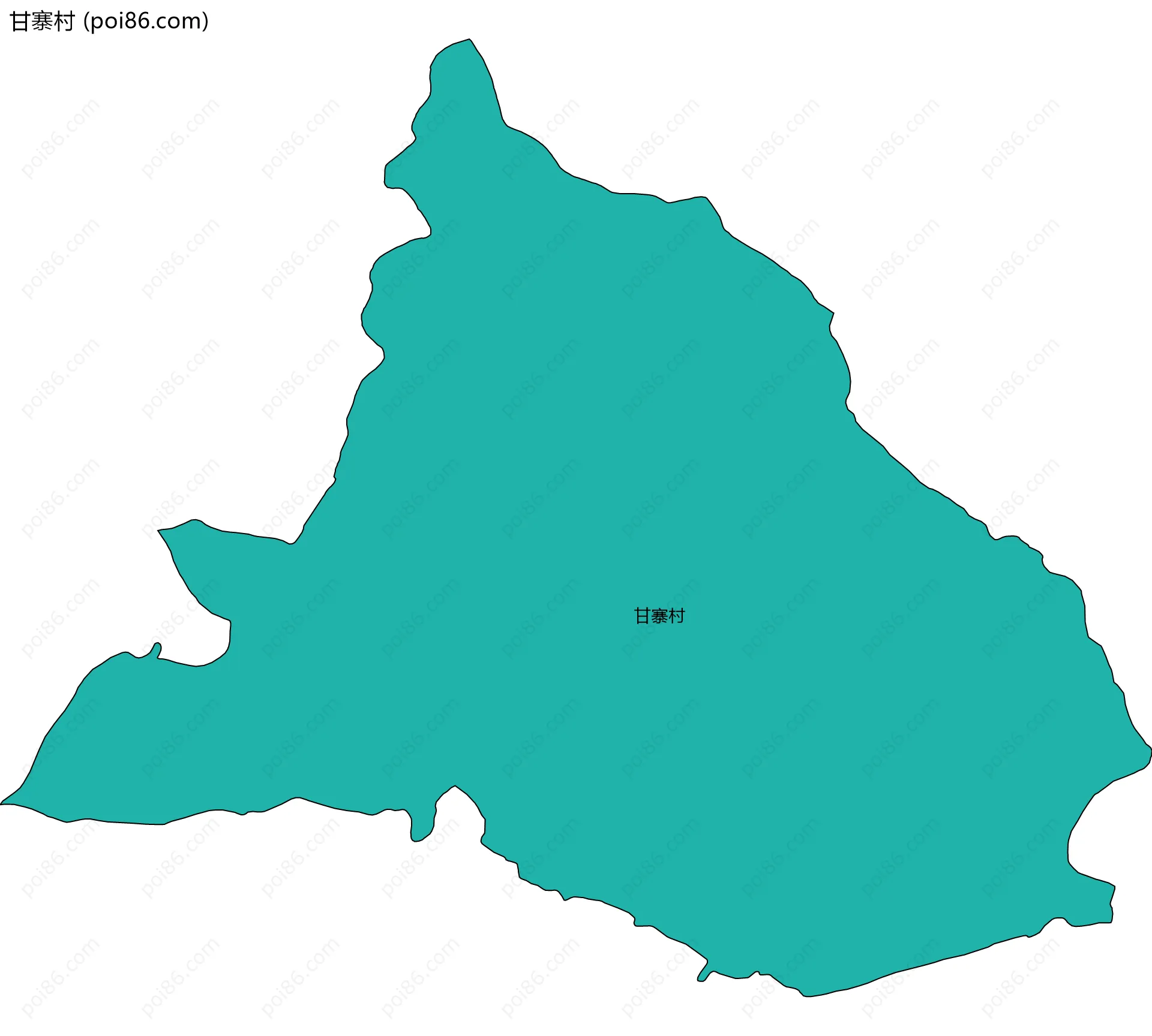 甘寨村边界地图