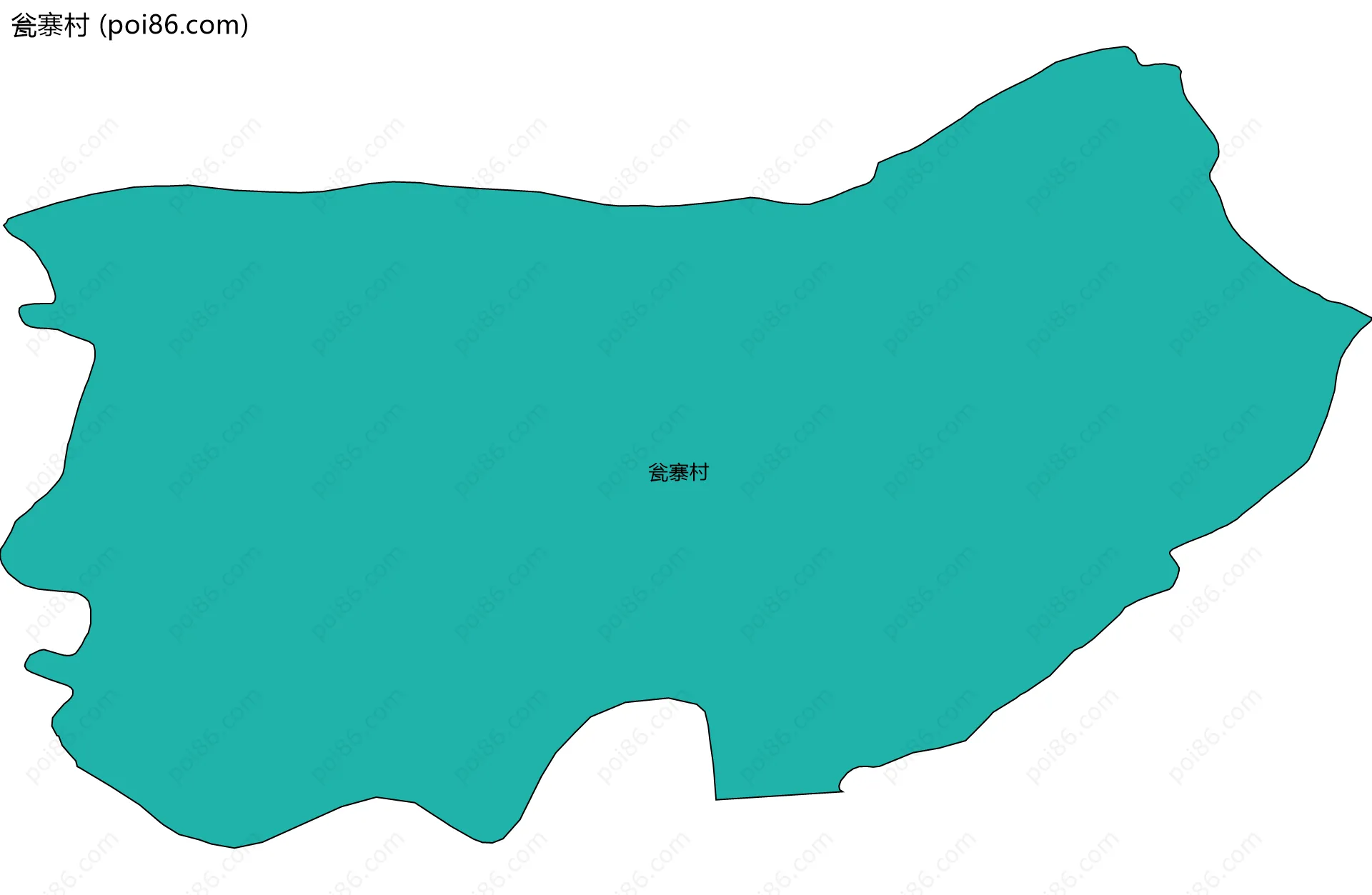 瓮寨村边界地图