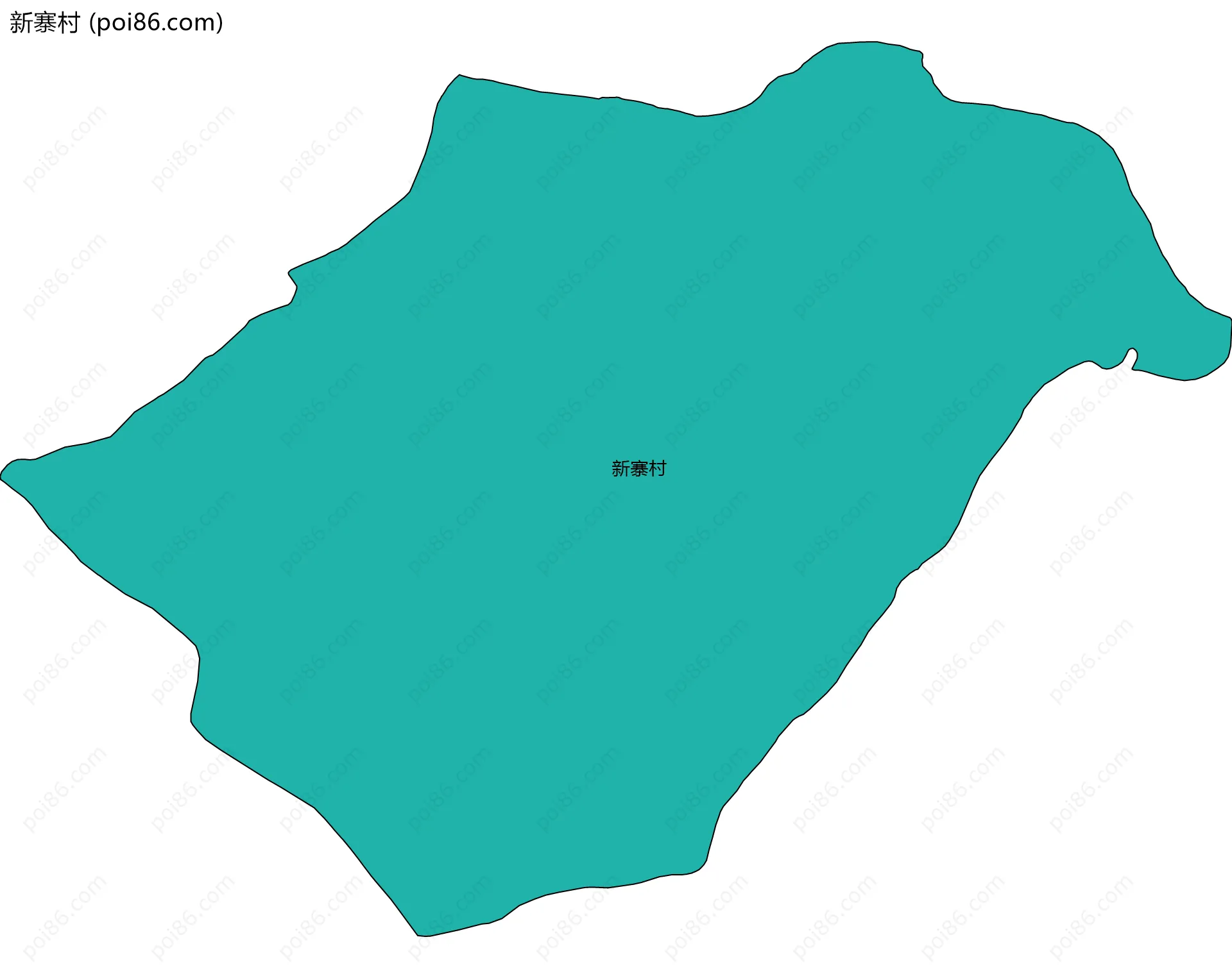 新寨村边界地图