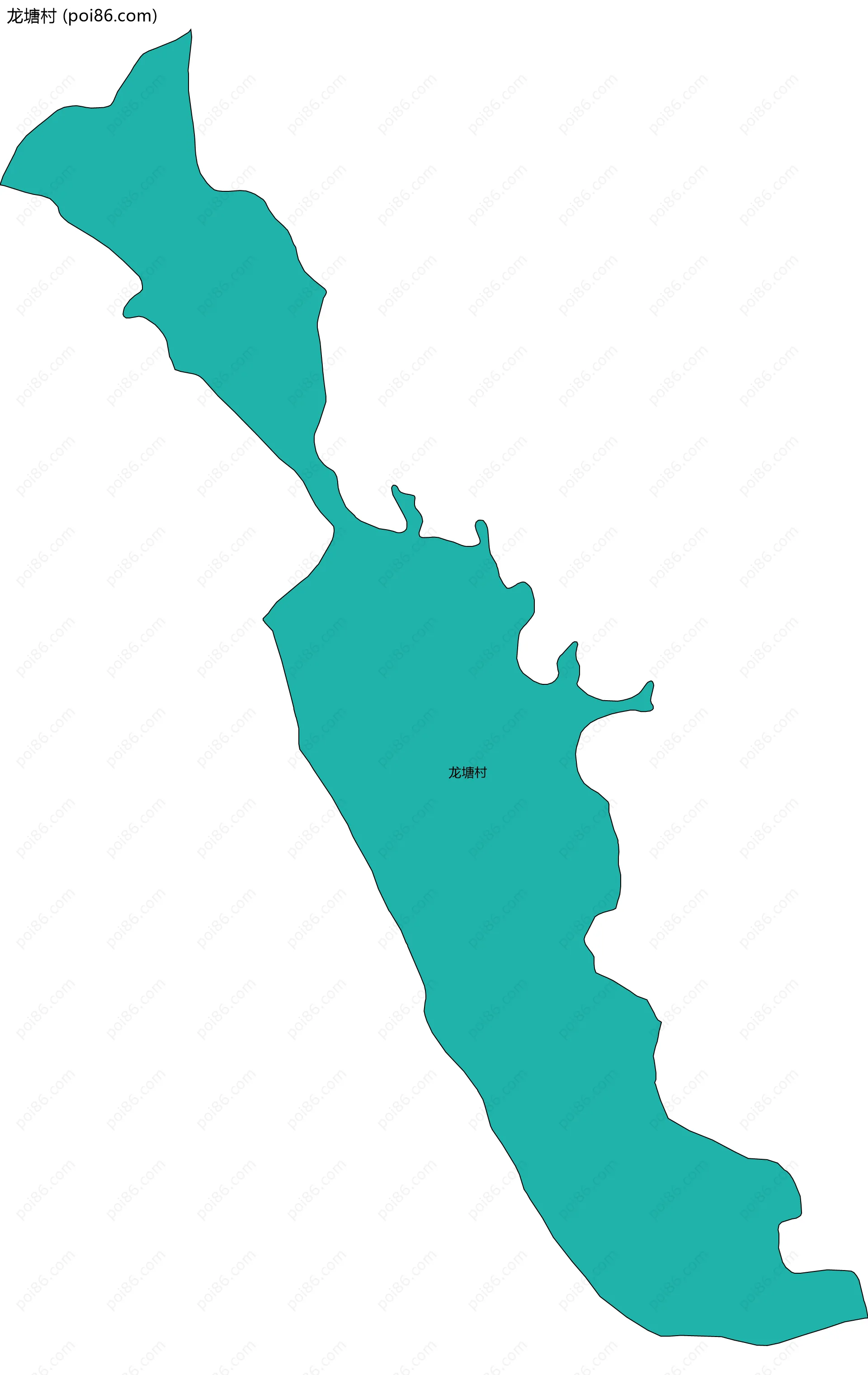 龙塘村边界地图