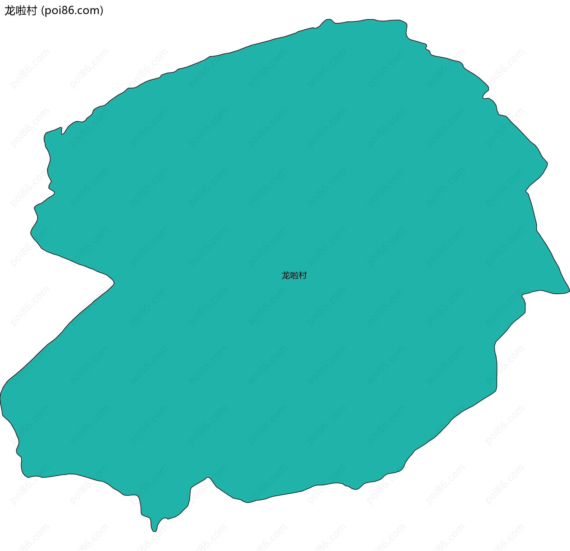 龙啦村边界地图