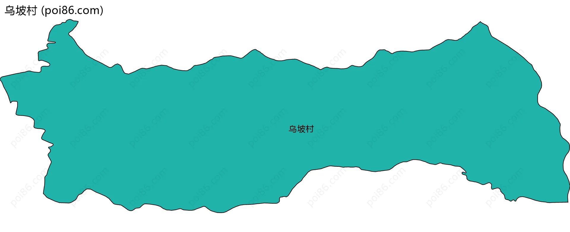 乌坡村边界地图