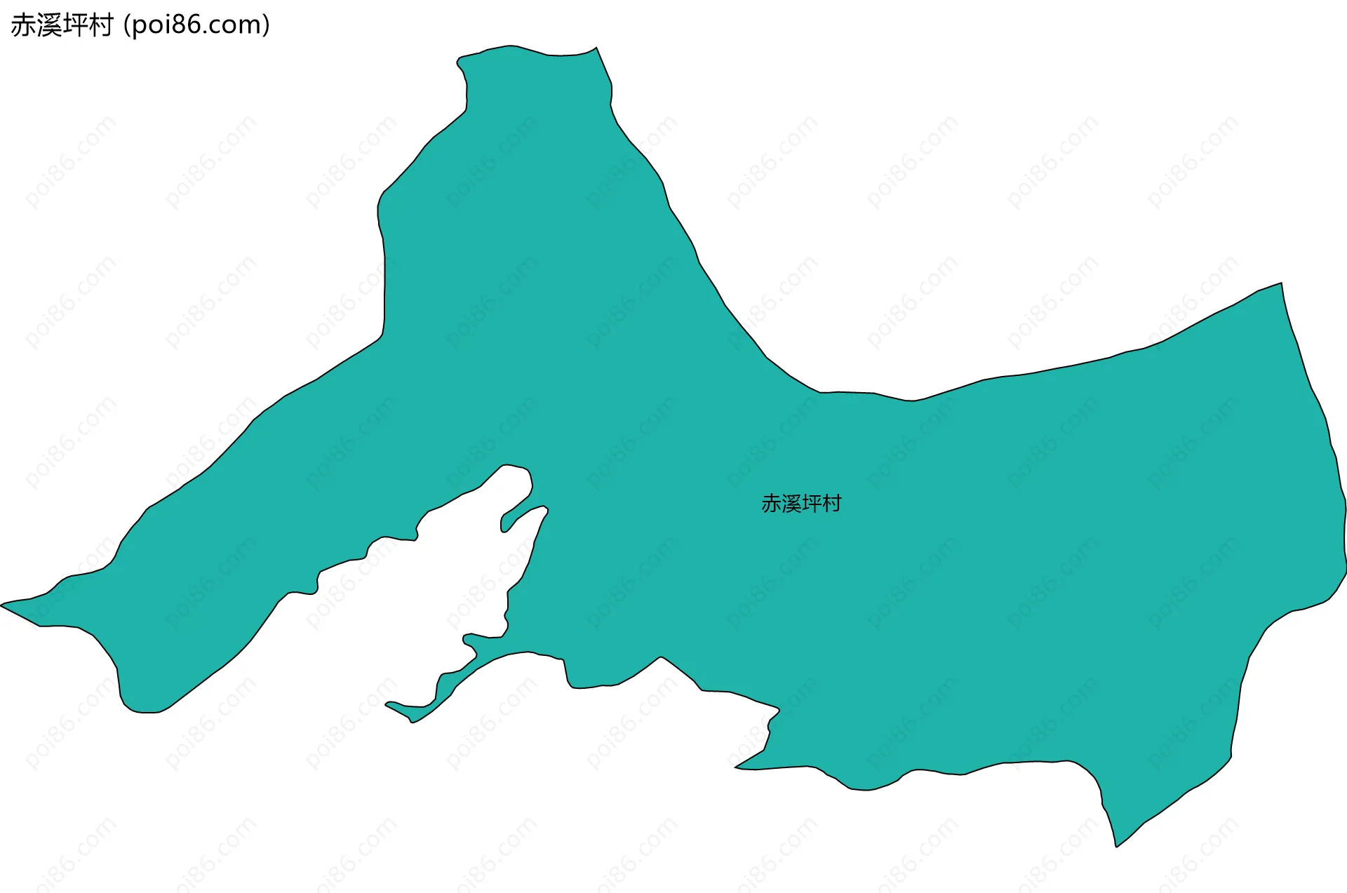 赤溪坪村边界地图