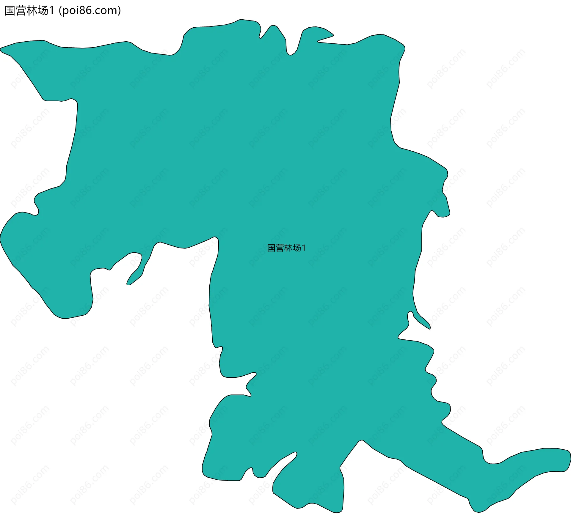 国营林场1边界地图
