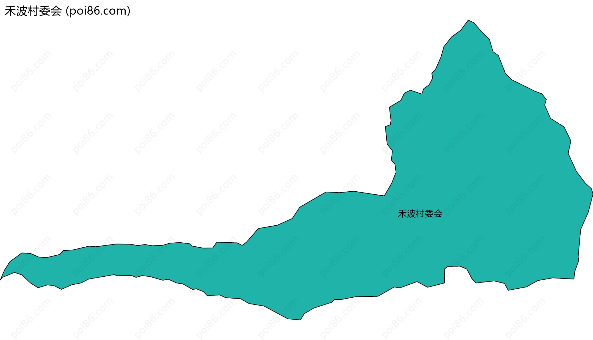 禾波村委会边界地图