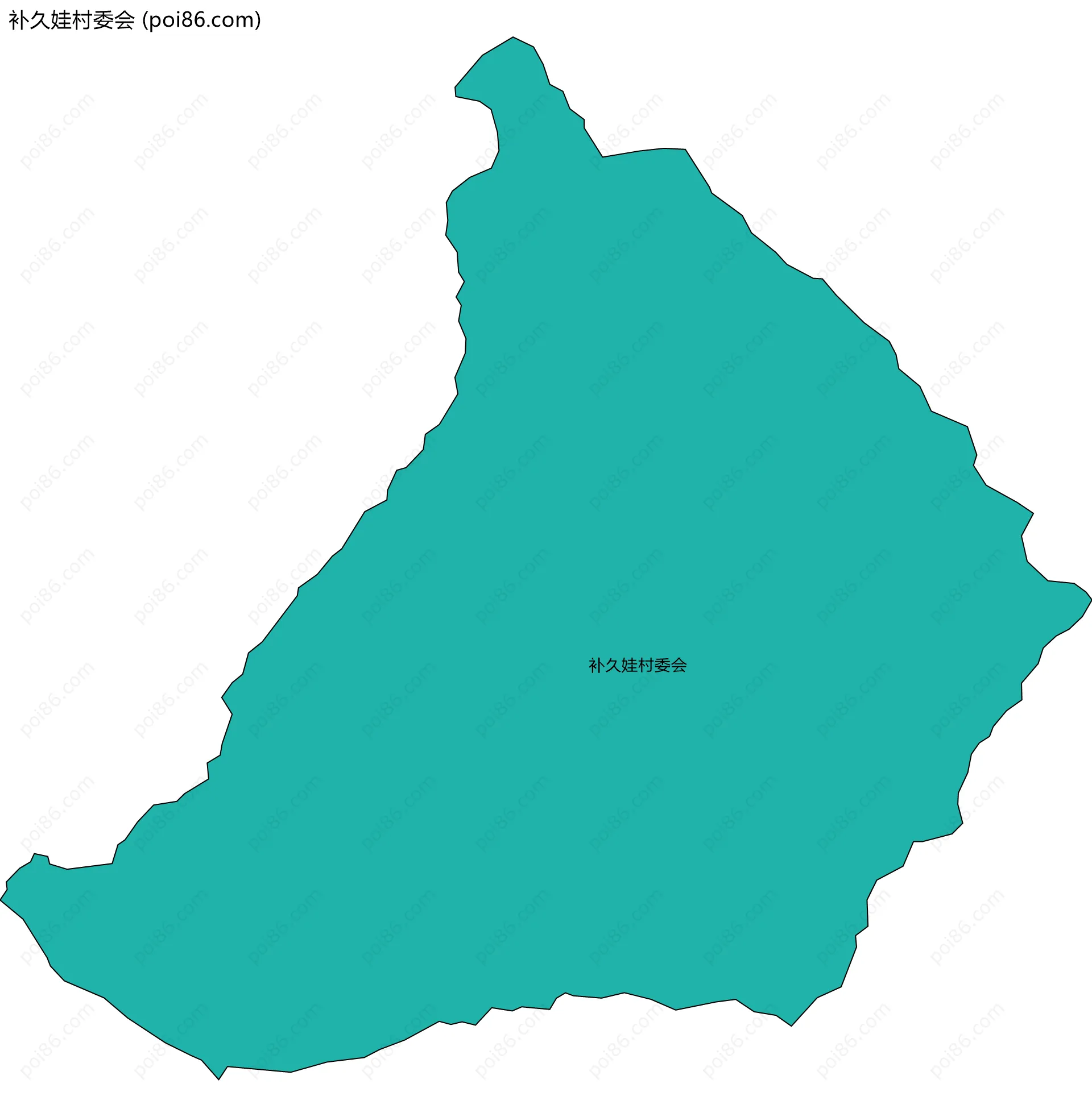 补久娃村委会边界地图