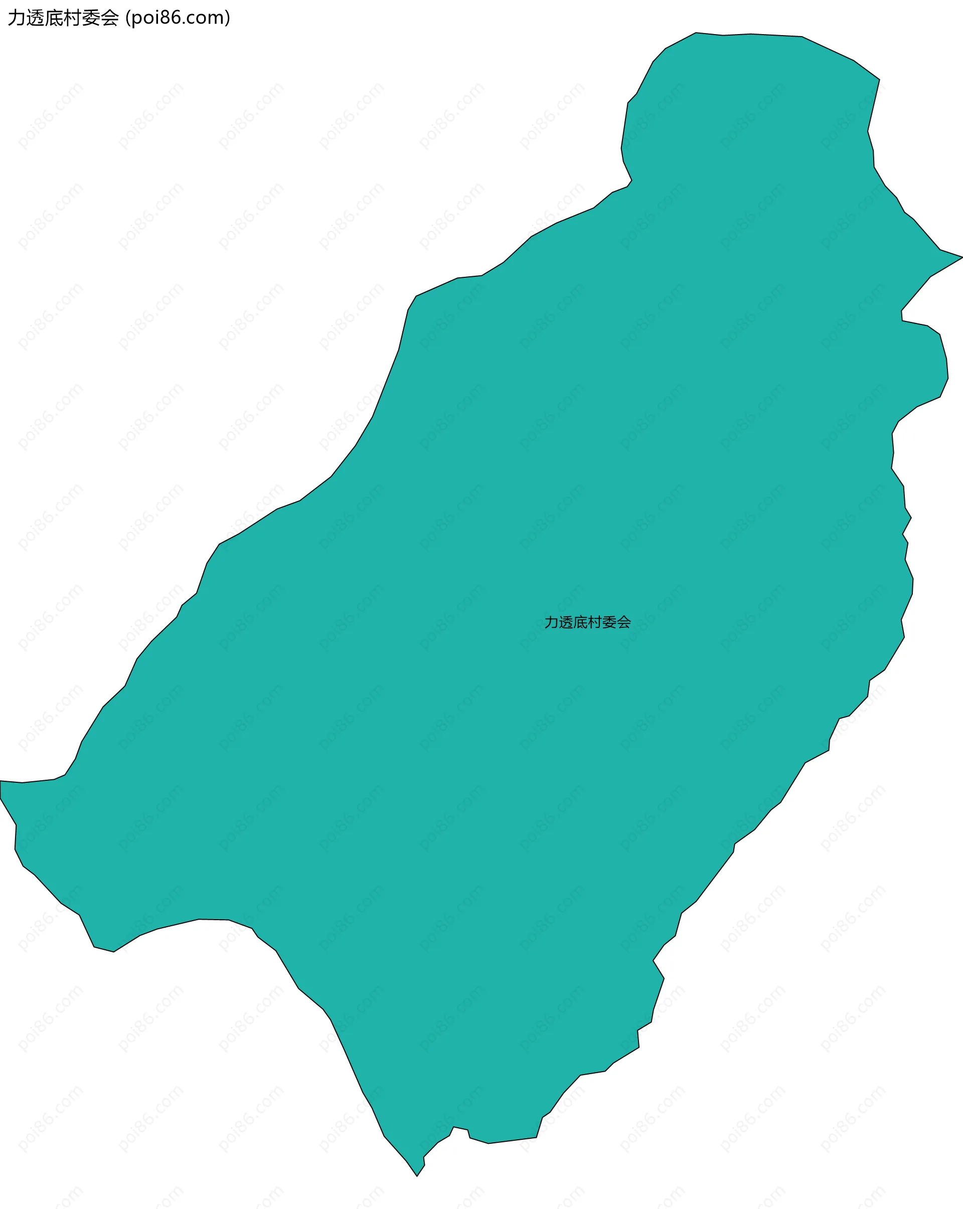 力透底村委会边界地图