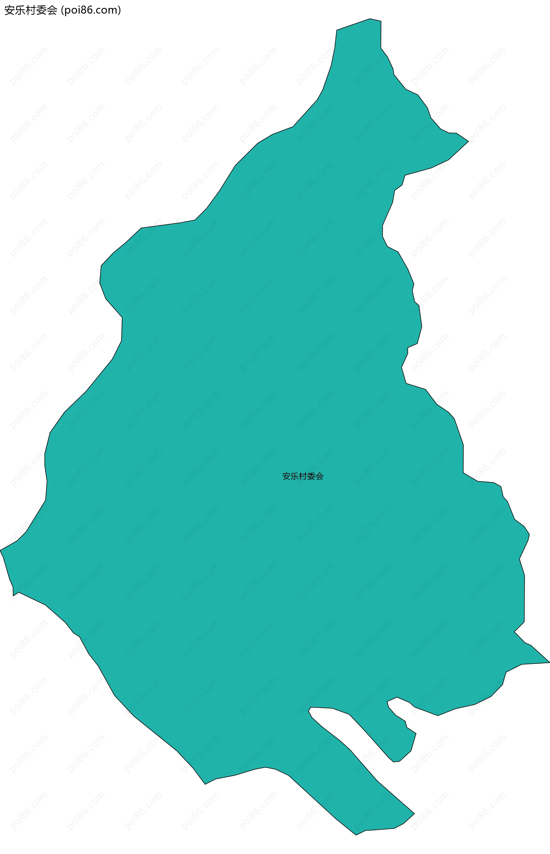 安乐村委会边界地图